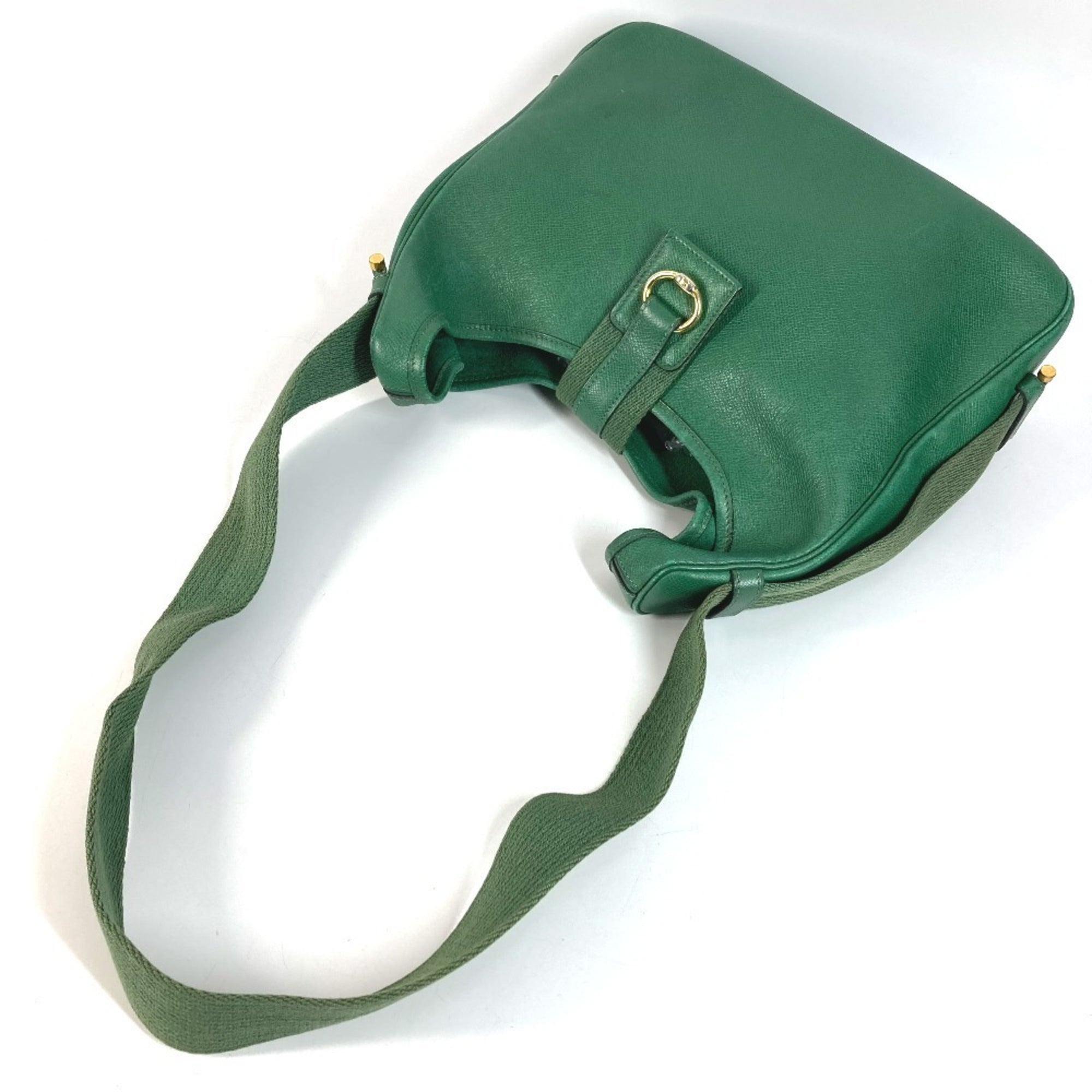 Hermes Green Courchevel Leather Shoulder Bag Tote Bag (Pre-Owned)