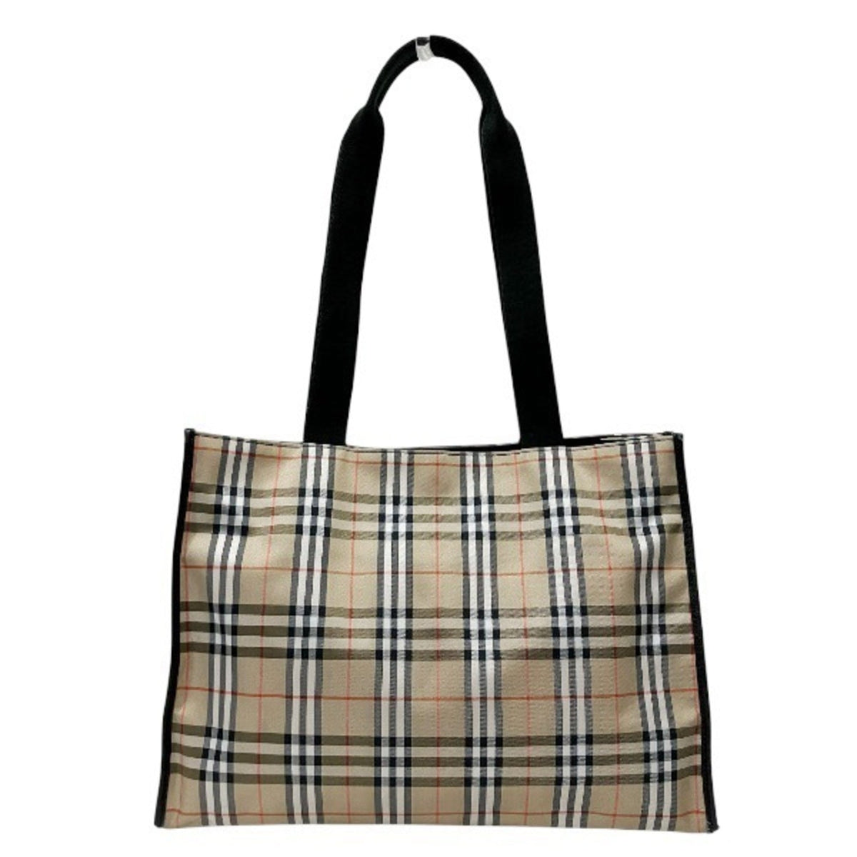 Burberry Beige Black Nylon Tote Bag (Pre-Owned)