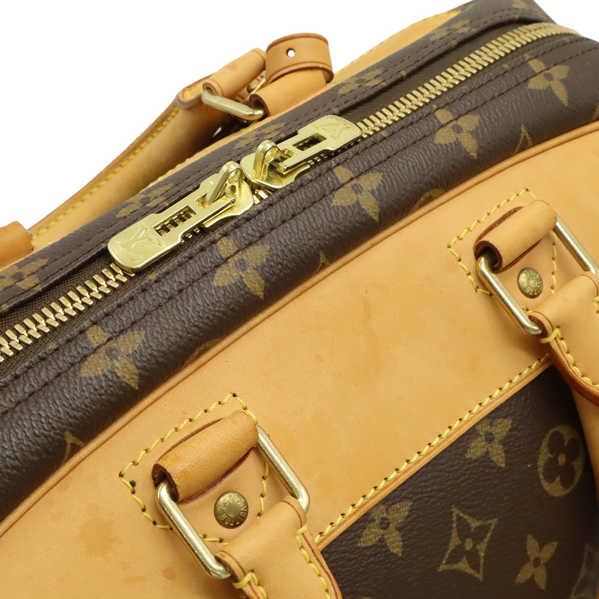 Louis Vuitton Brown Monogram Monogram Canvas Pvc Boston Bag Handbag Sports Bag (Pre-Owned)