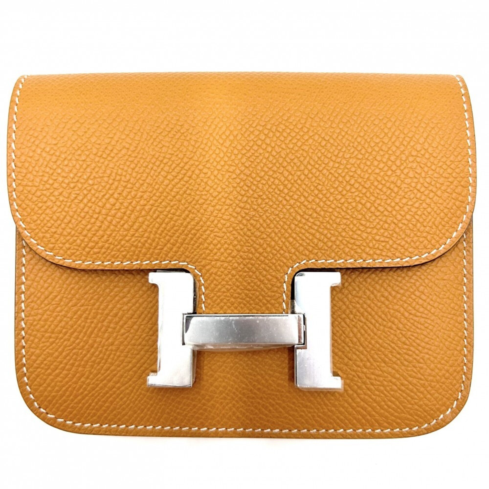 Hermes Brown Epsom Leather Wallet (Bi-Fold) (Pre-Owned)