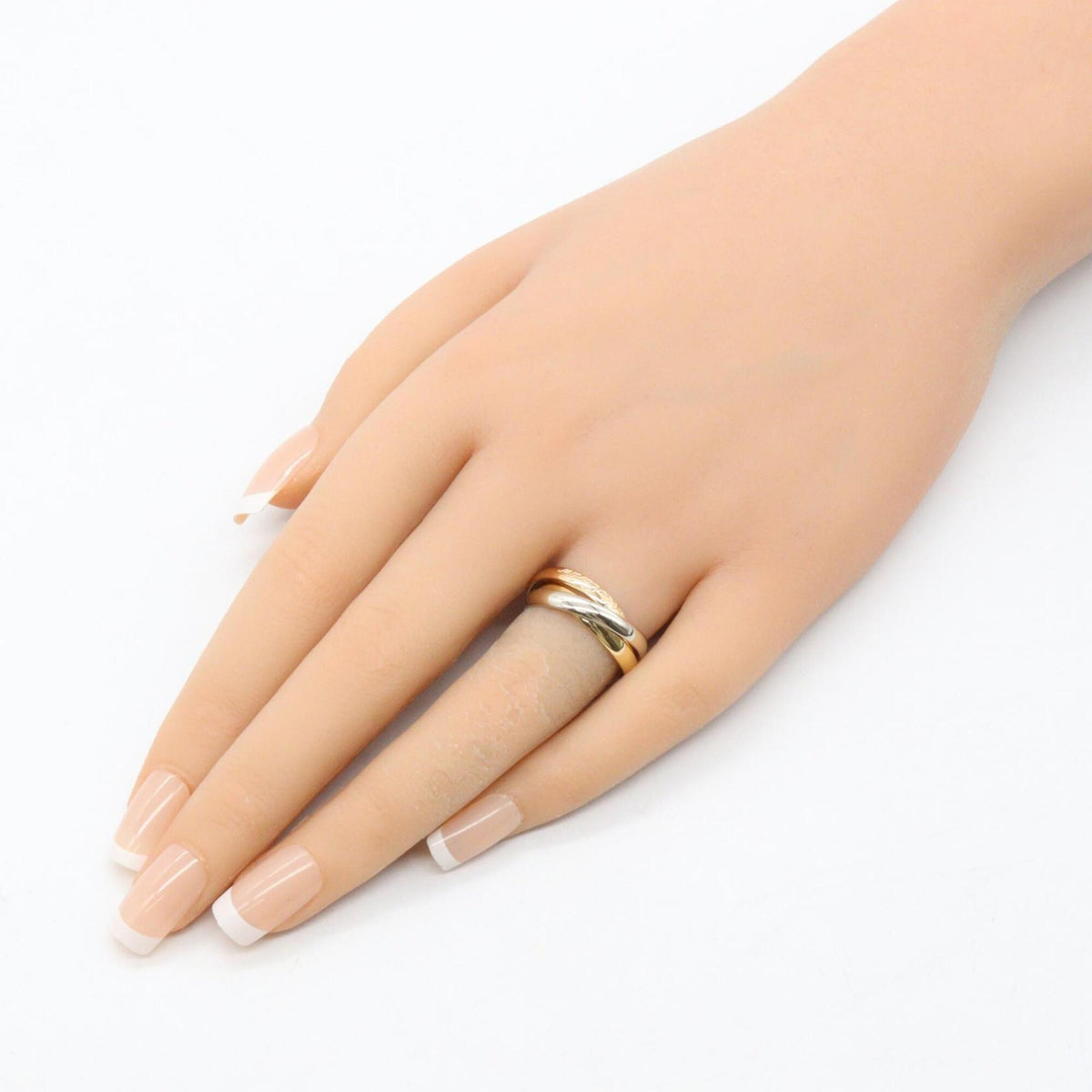 Cartier Pink Gold White Gold Yellow Gold Yellow Gold (18K) Pink Gold (18K) White Gold (18K) Band Ring (Pre-Owned)