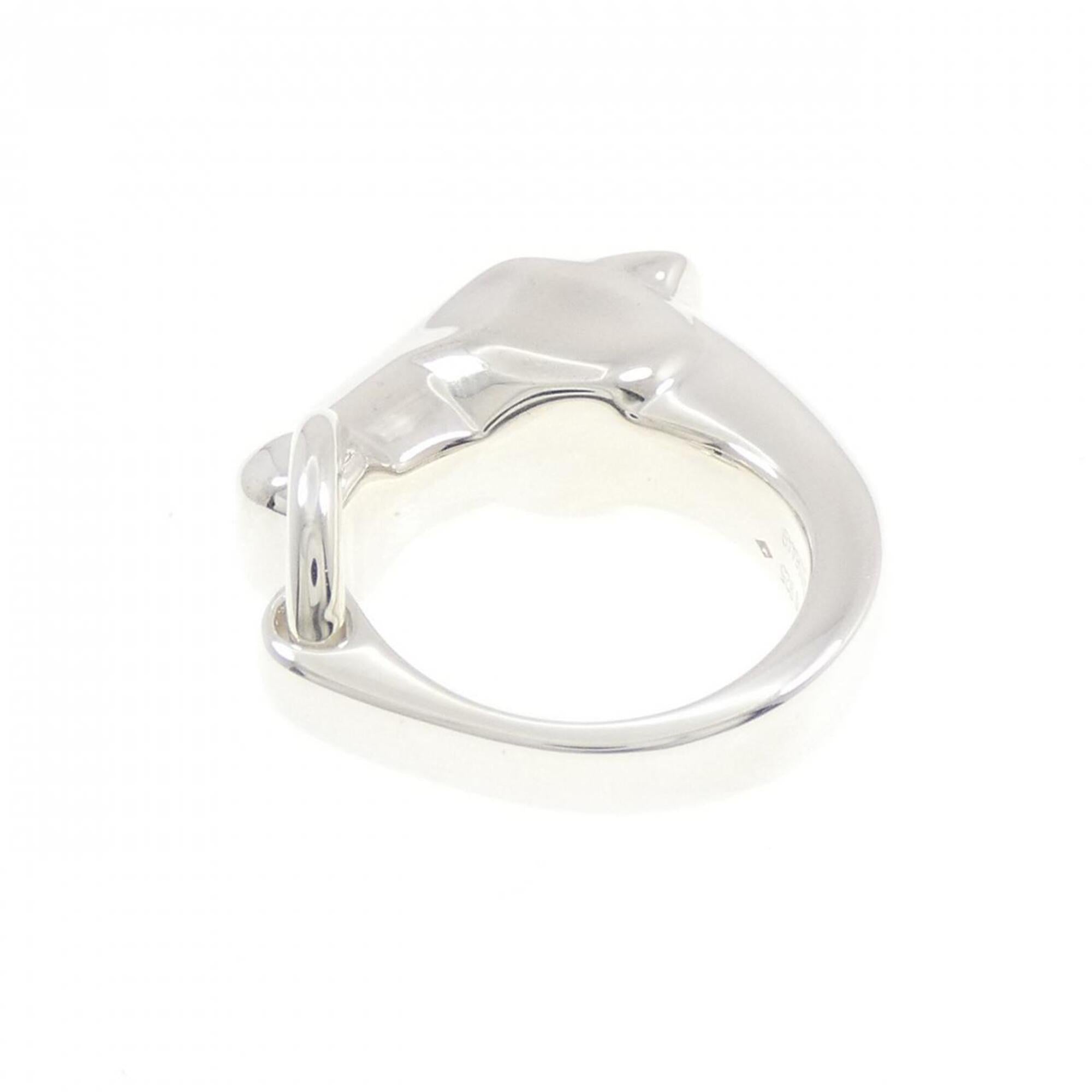 Hermes Silver 925 Band Ring (Pre-Owned)