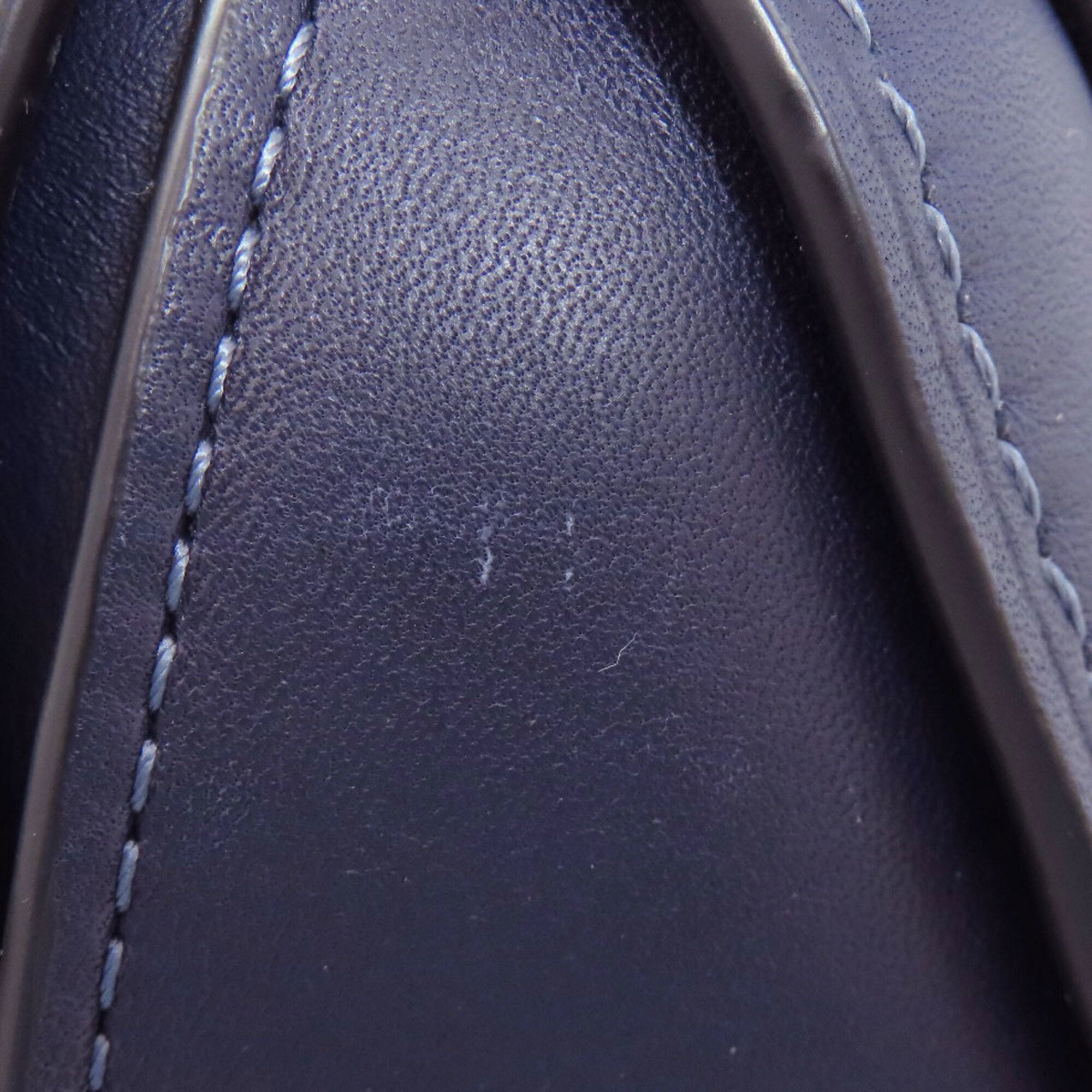 Coach Navy Leather Handbag (Pre-Owned)