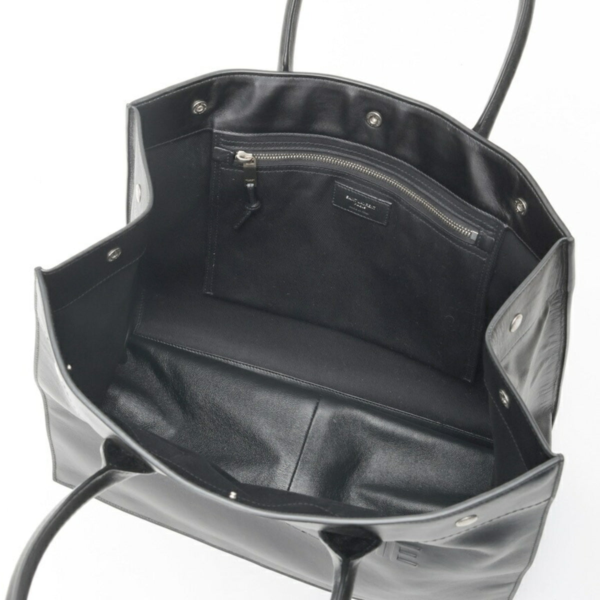 Saint Laurent Black Leather Tote Bag (Pre-Owned)