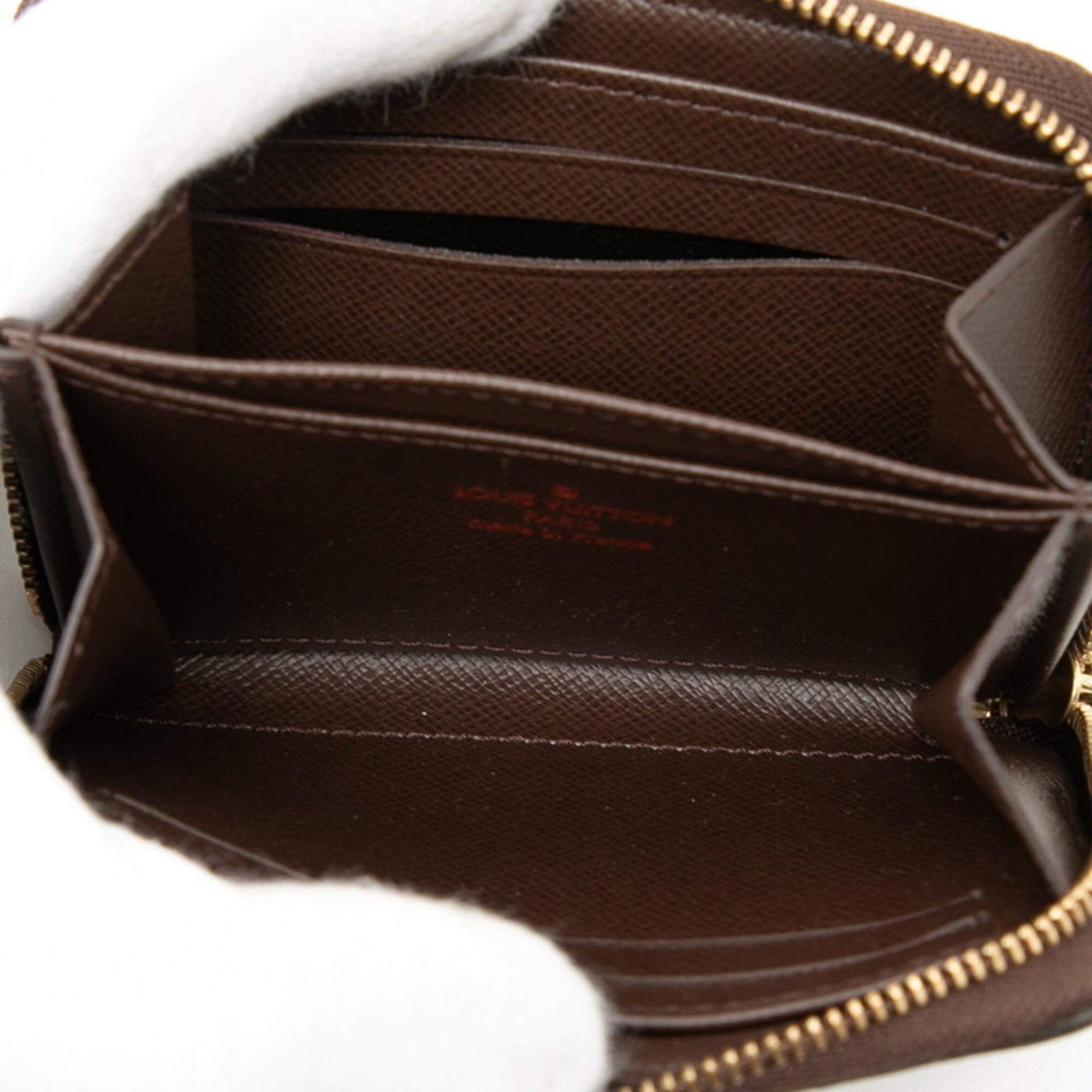 Louis Vuitton Brown Pvc Leather Coin Purse/Coin Case (Pre-Owned)