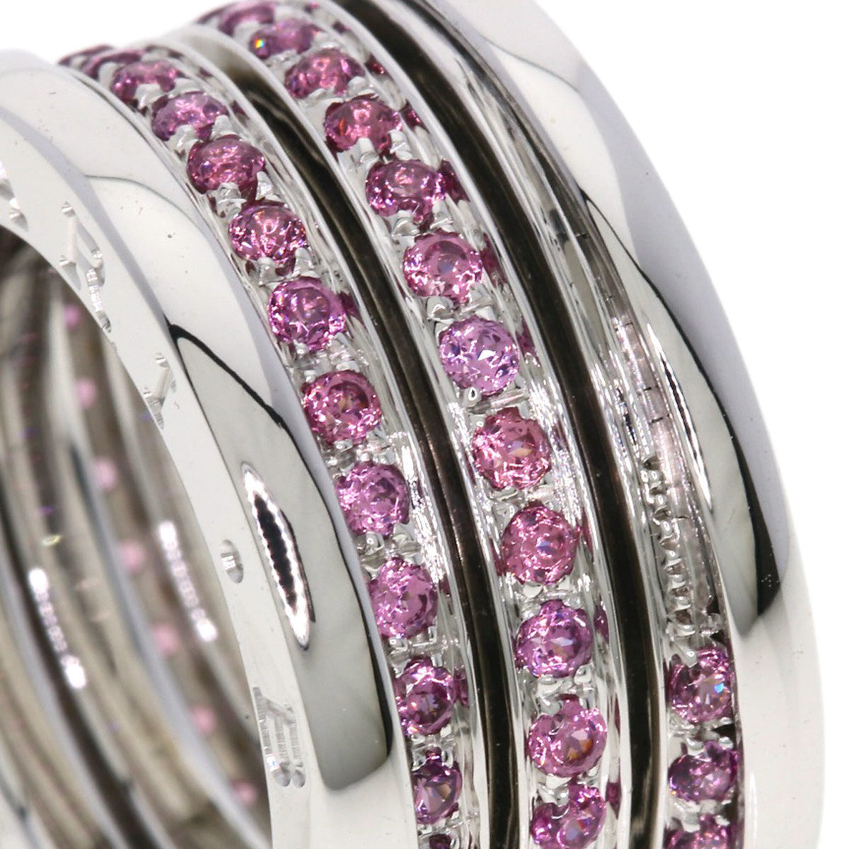 Bvlgari Silver White Gold (18K) Band Ring (Pre-Owned)