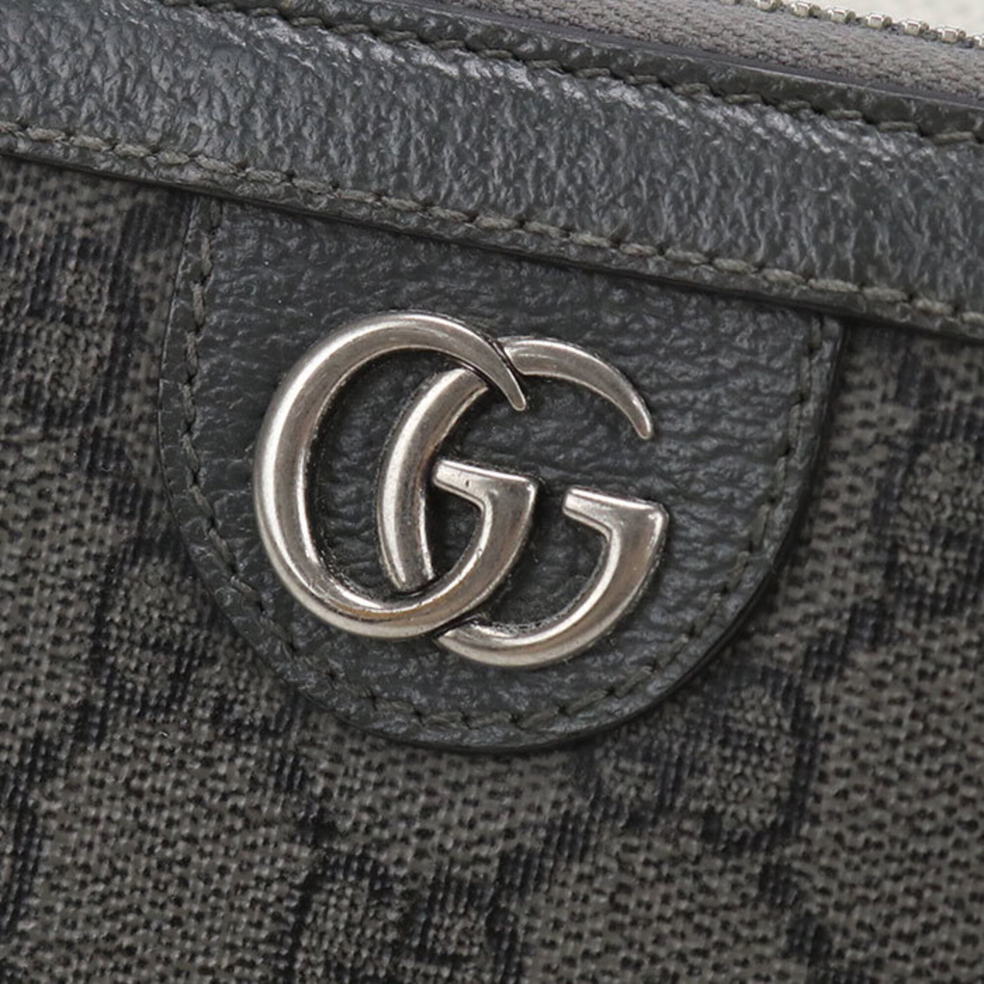 Gucci Gray Pvc Long Wallet (Bi-Fold) (Pre-Owned)