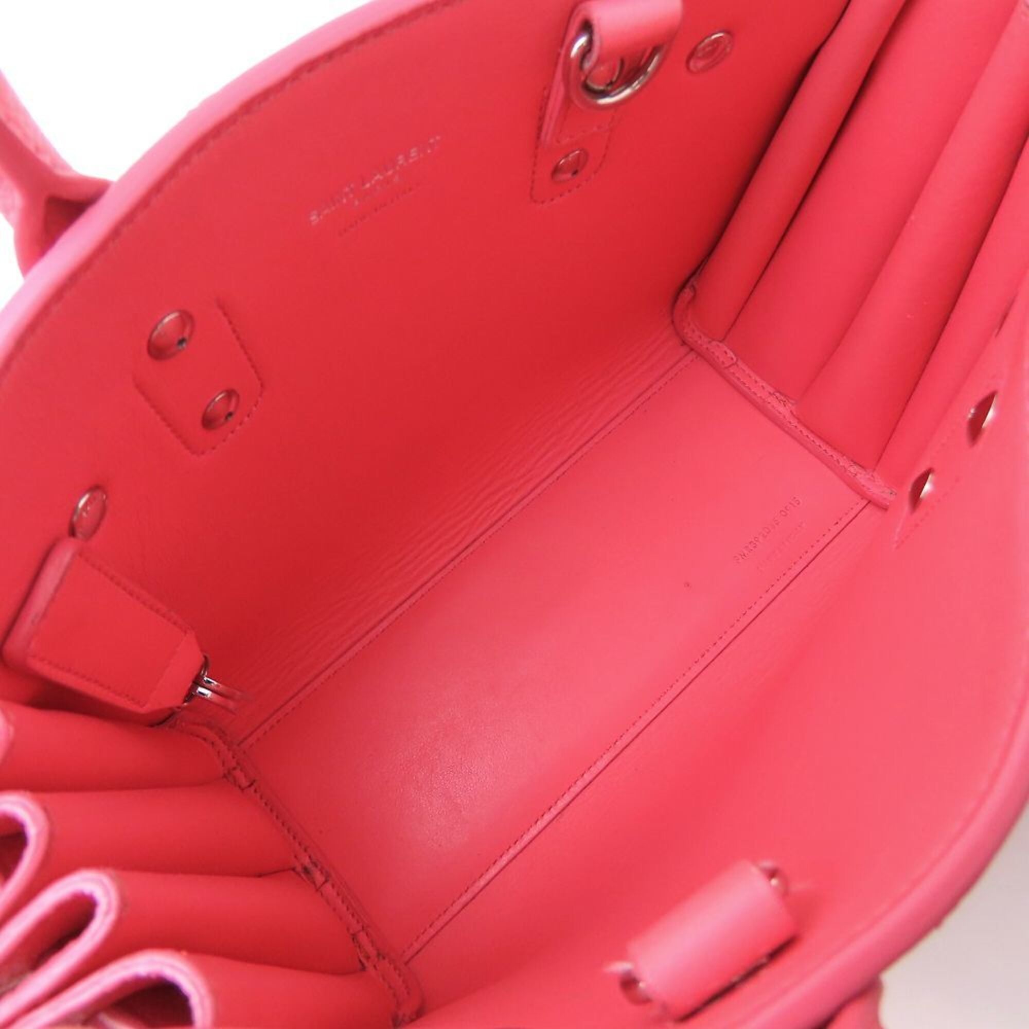 Yves Saint Laurent Sac De Jour Pink Leather Handbag (Pre-Owned)