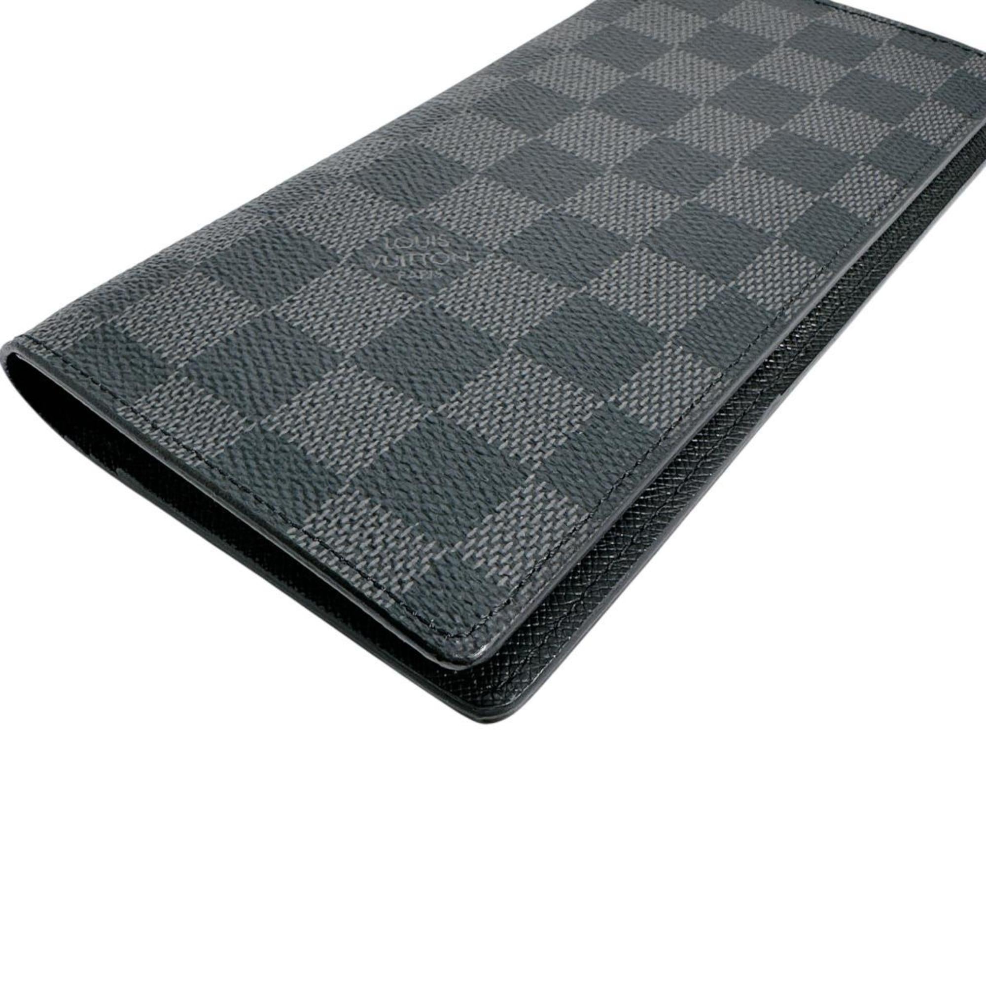 Louis Vuitton Damier Graphite Black Gray Damier Graphite Long Wallet (Bi-Fold) (Pre-Owned)