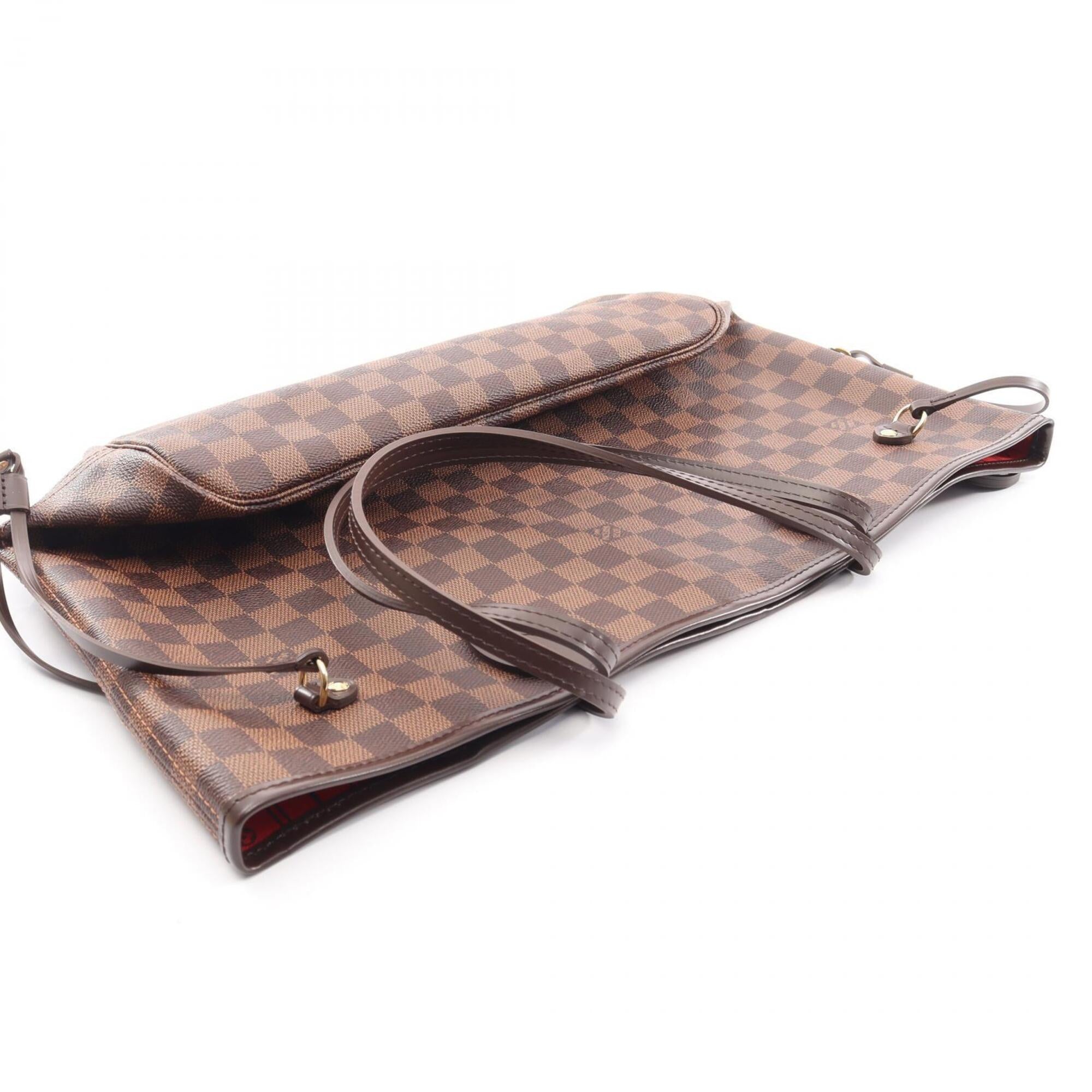Louis Vuitton Brown Coated Canvas Pvc Leather Handbag Tote Bag (Pre-Owned)