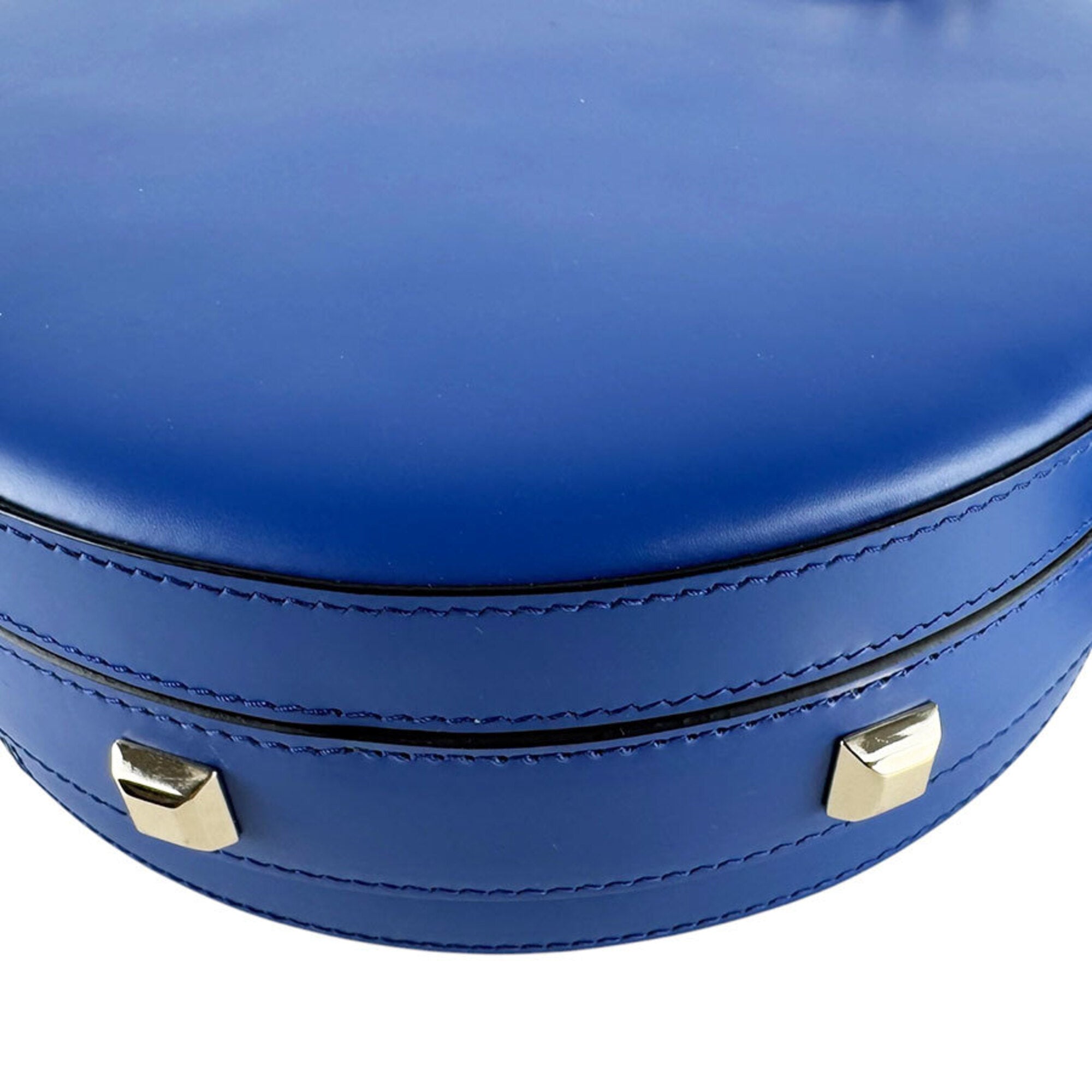 Salvatore Ferragamo Blue Leather Shoulder Bag (Pre-Owned)