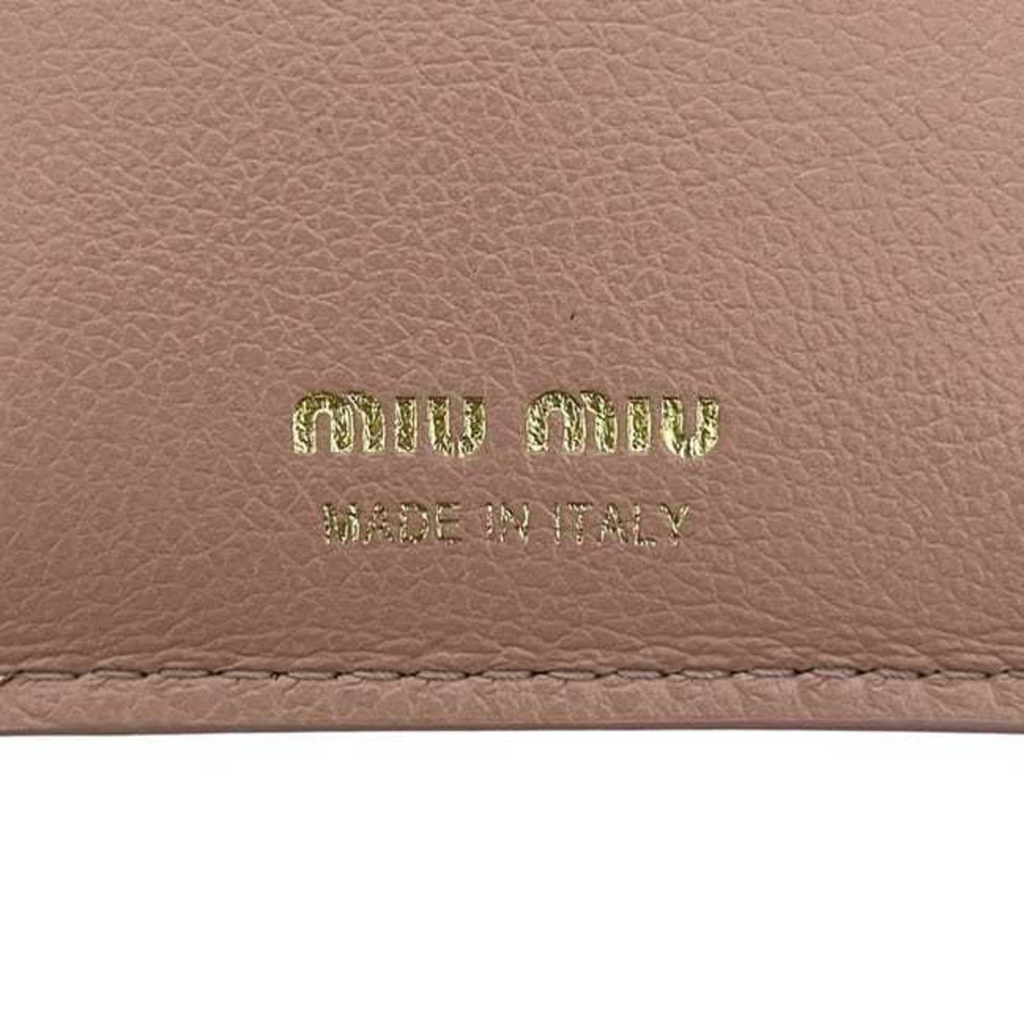 Miu Miu Pink Leather Wallet (Tri-Fold) (Pre-Owned)