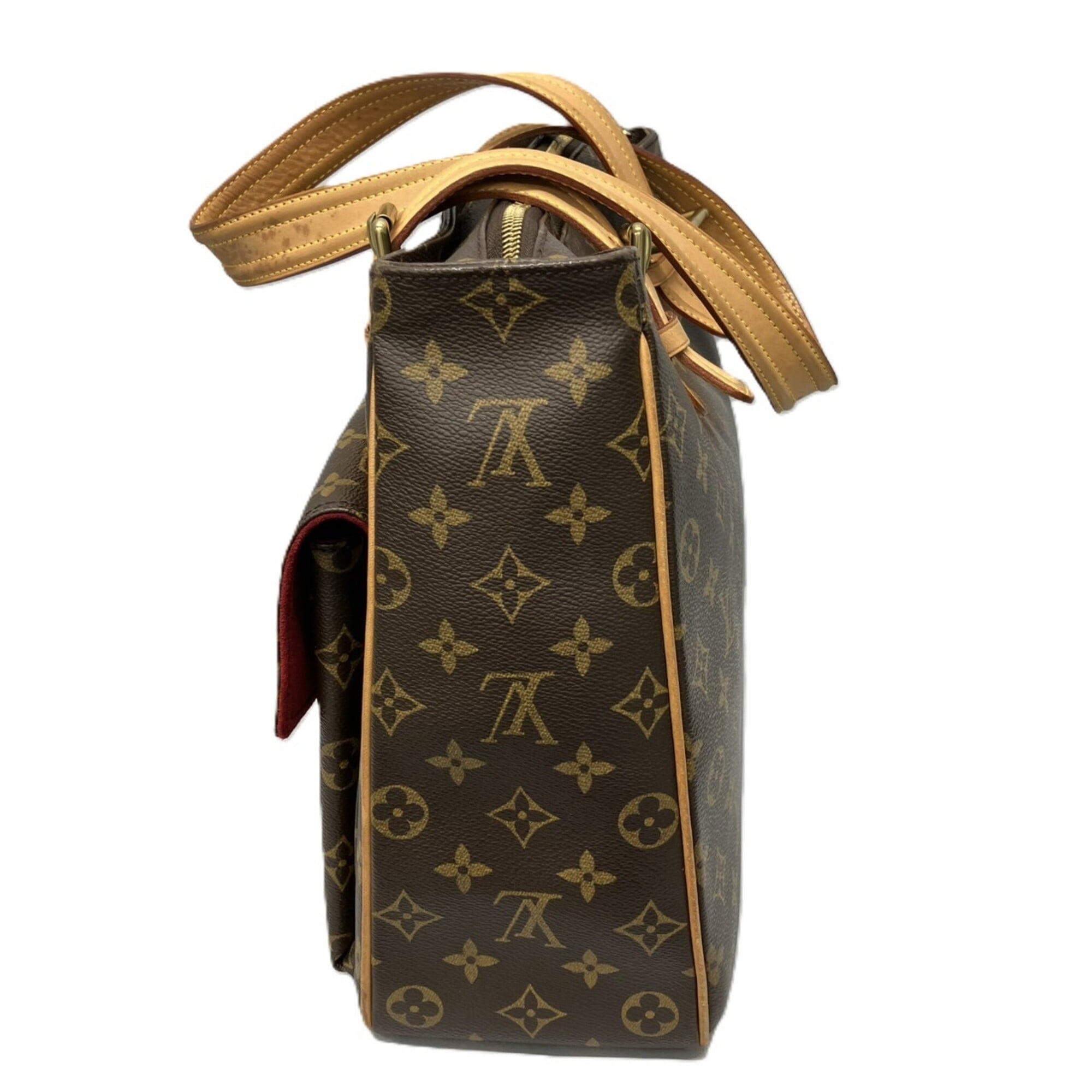 Louis Vuitton Monogram Brown Monogram Leather Shoulder Bag Tote Bag (Pre-Owned)