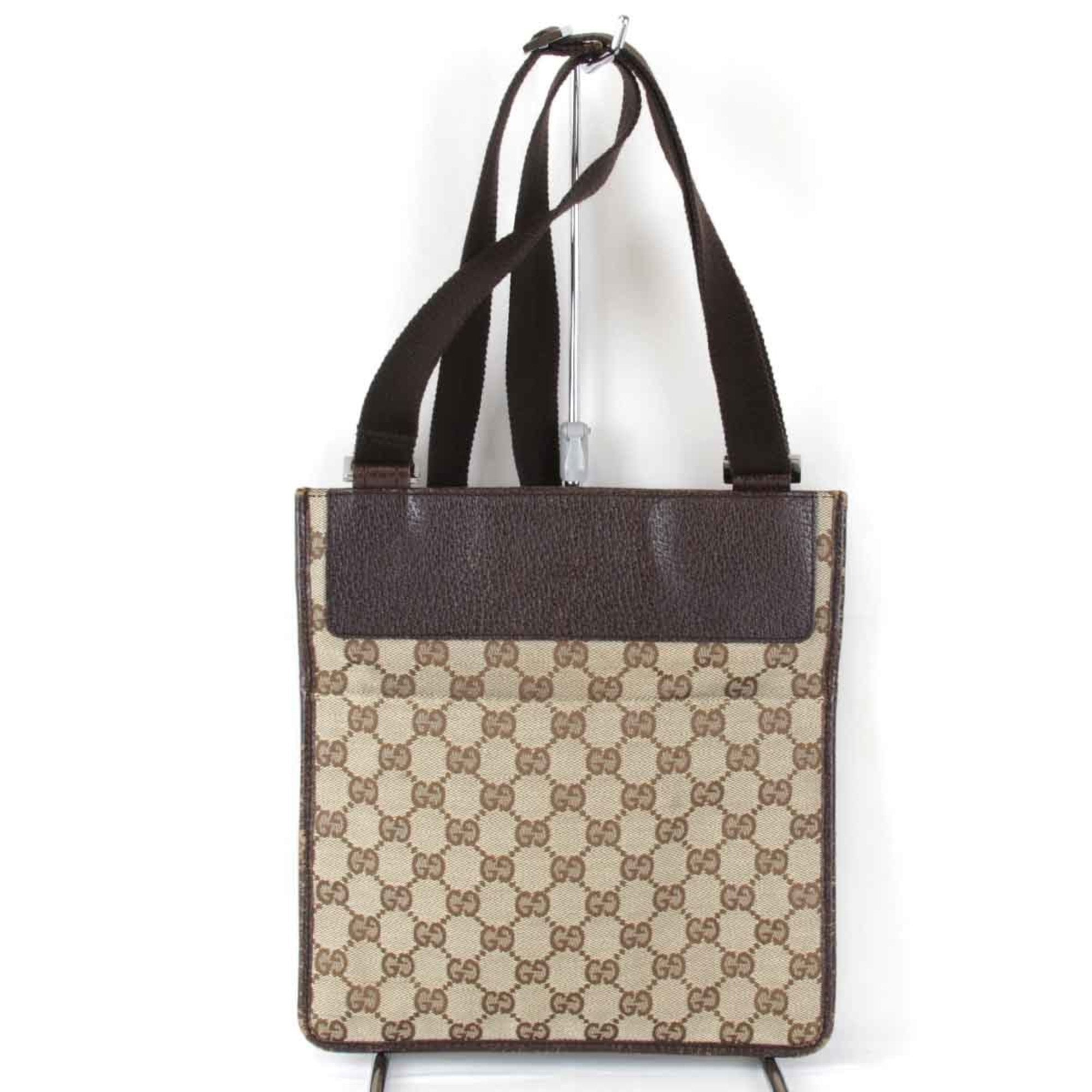 Gucci Gg Canvas Brown Gg Canvas Shoulder Bag (Pre-Owned)