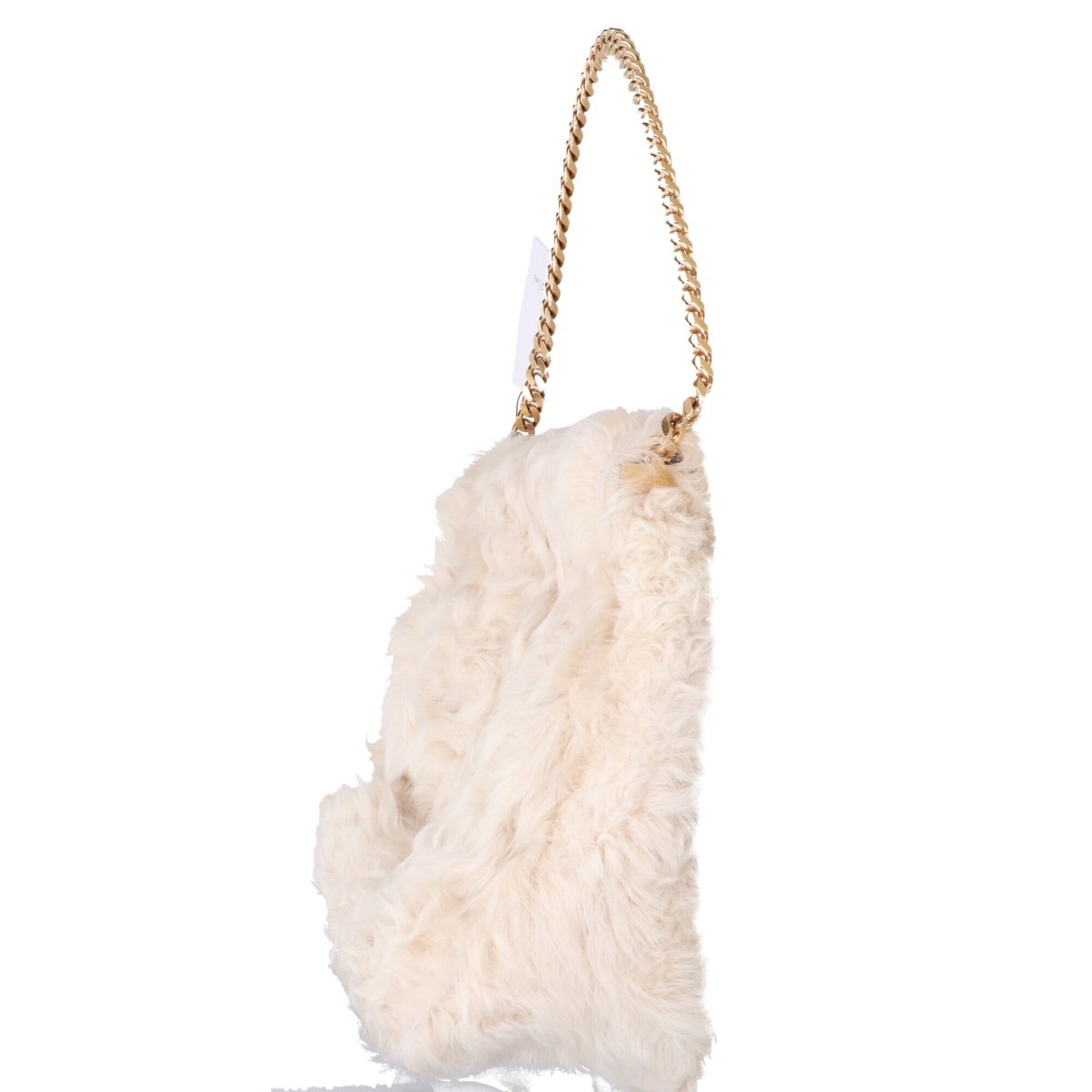 Celine Cream Leather Shoulder Bag (Pre-Owned)