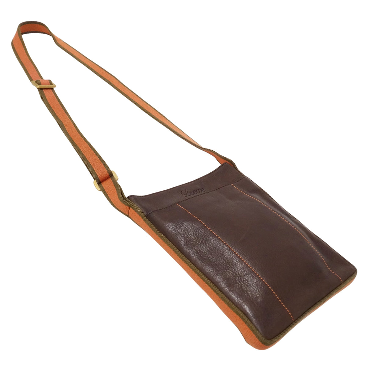 Loewe Brown Leather Handbag Shoulder Bag (Pre-Owned)