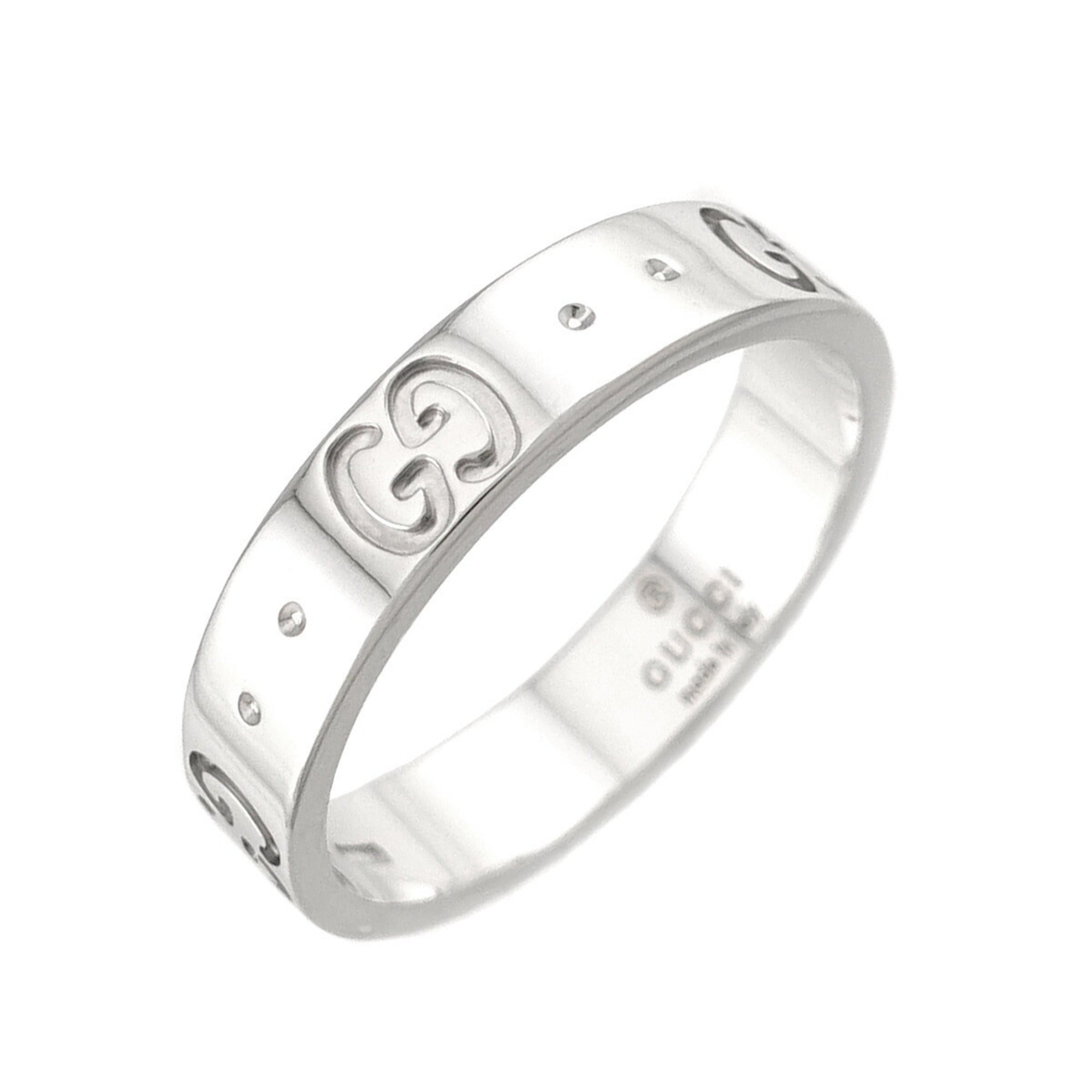 Gucci White Gold (18K) Band Ring (Pre-Owned)