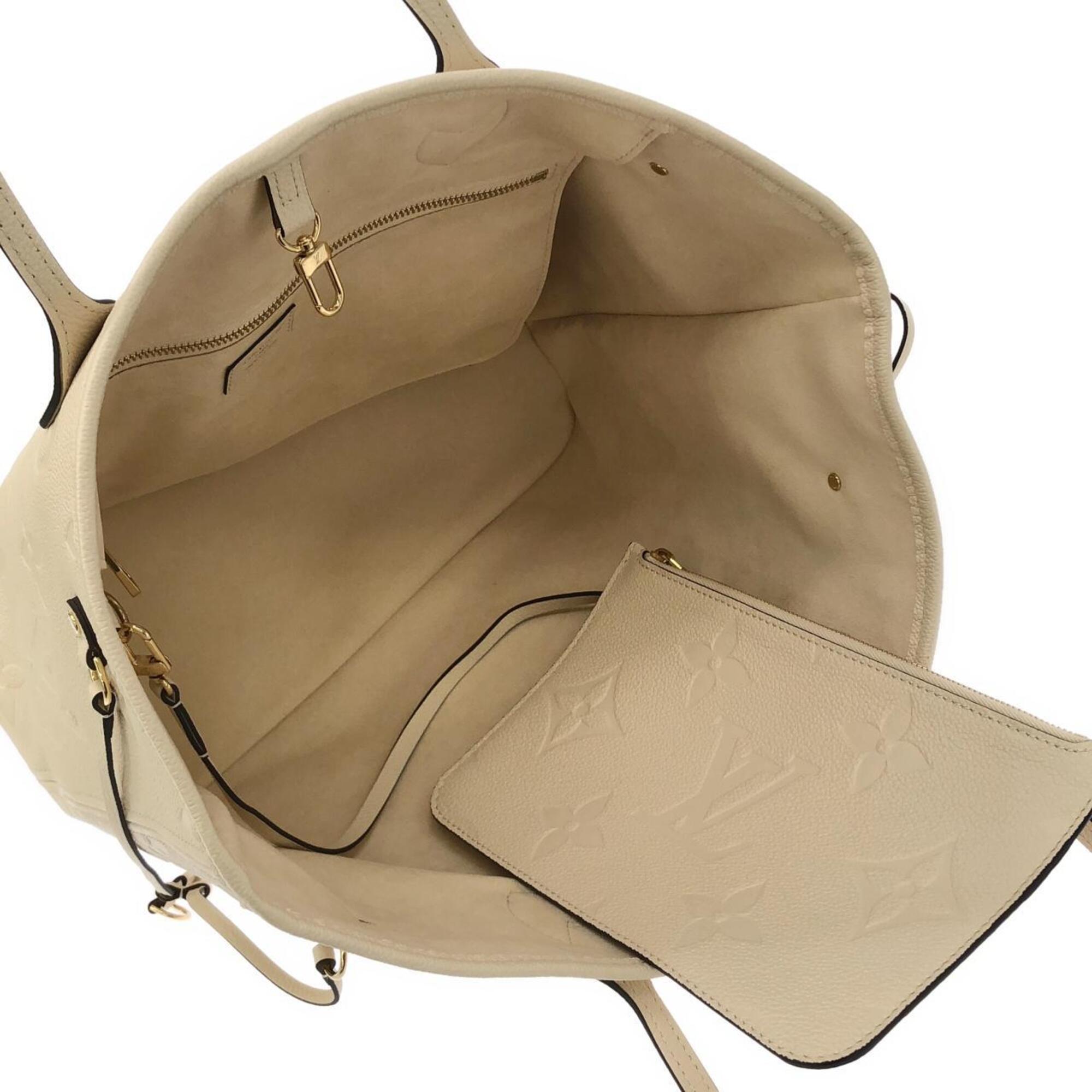 Louis Vuitton Beige Leather Handbag Pouch (Pre-Owned)