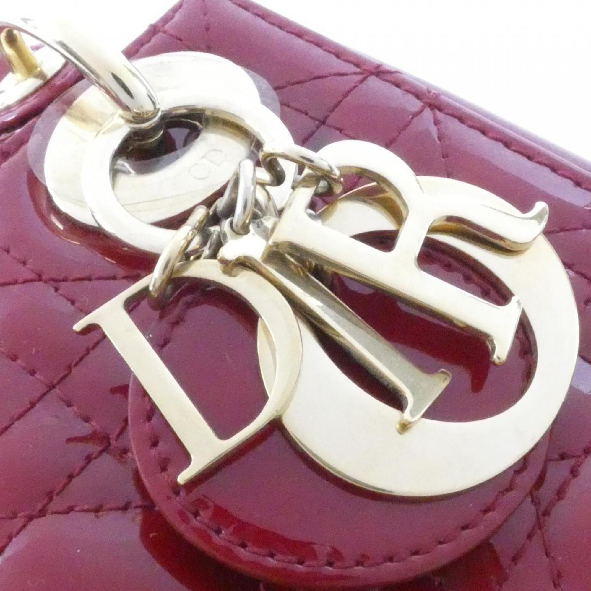 Christian Dior Cherry Red Leather Handbag (Pre-Owned)