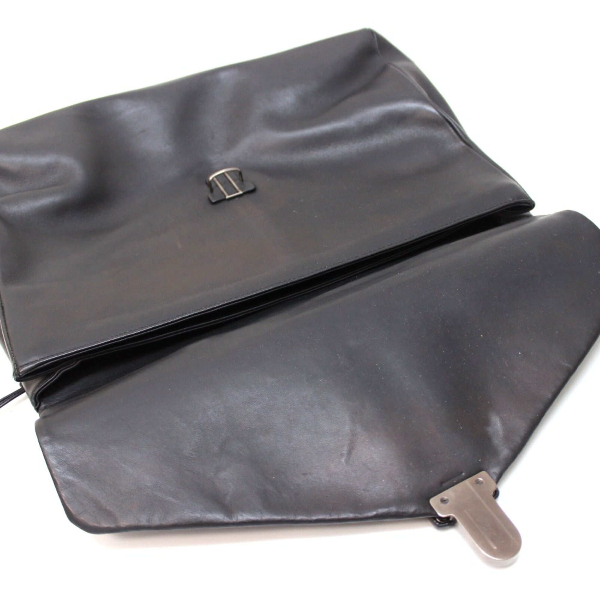 Bottega Veneta Black Leather Briefcase (Pre-Owned)