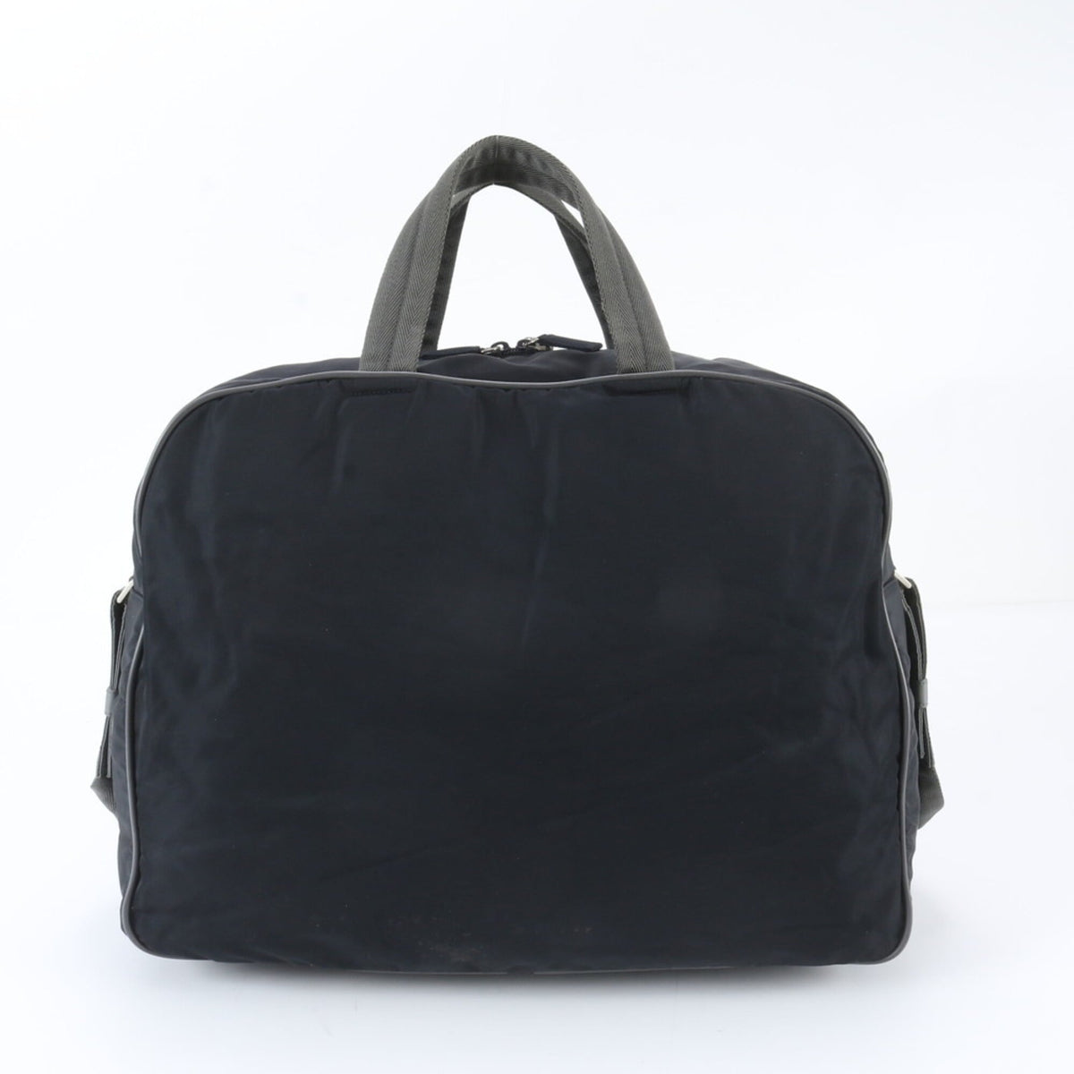Pradasports Black Gray Boston Bag Shoulder Bag Tote Bag (Pre-Owned)