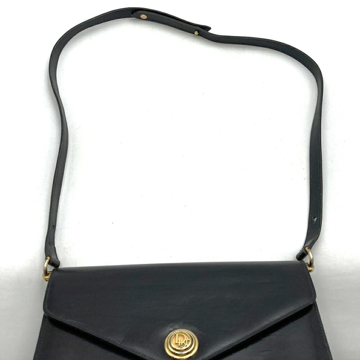 Christian Dior Black Leather Shoulder Bag (Pre-Owned)