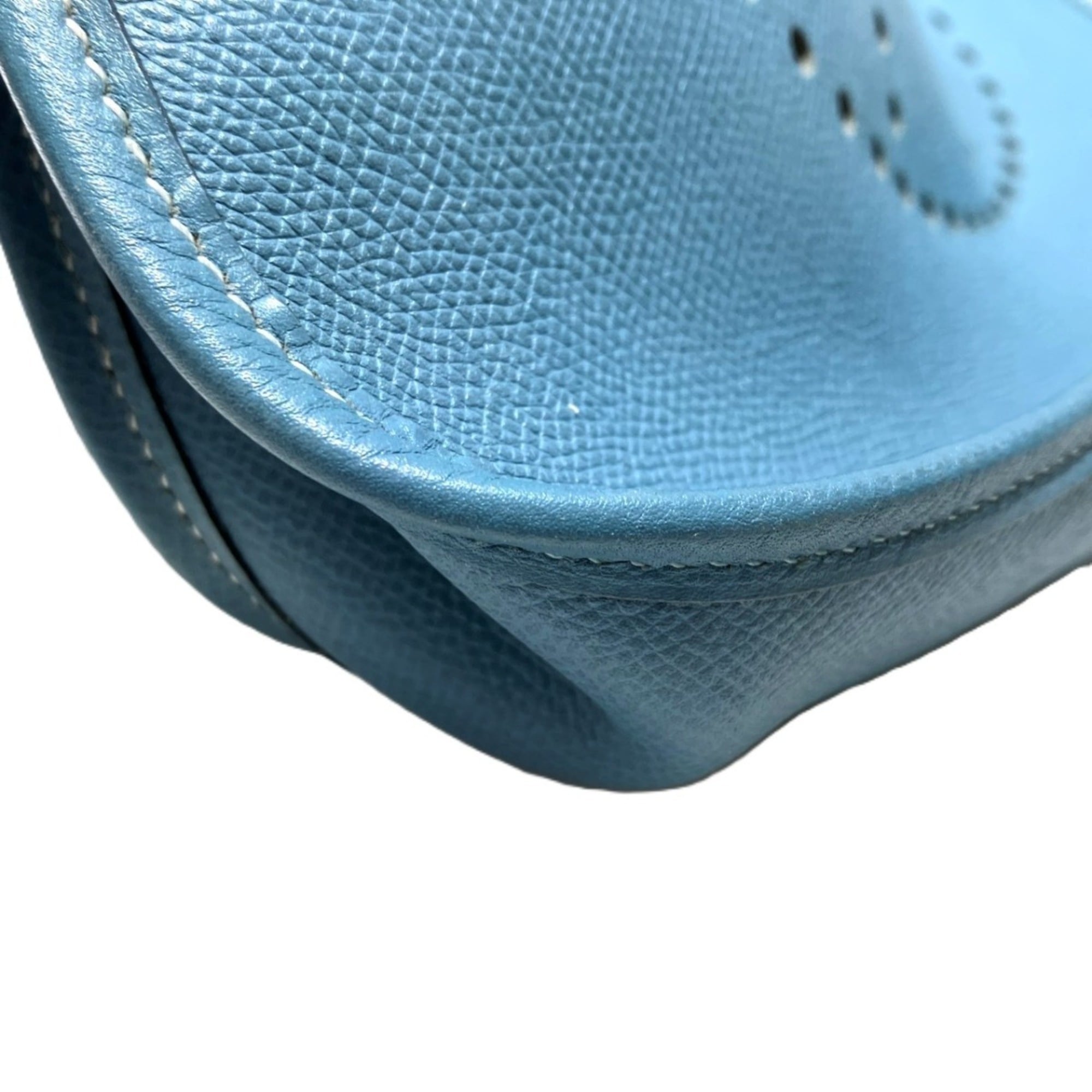Hermes Sky Blue Taurillon Clemence Leather Shoulder Bag (Pre-Owned)