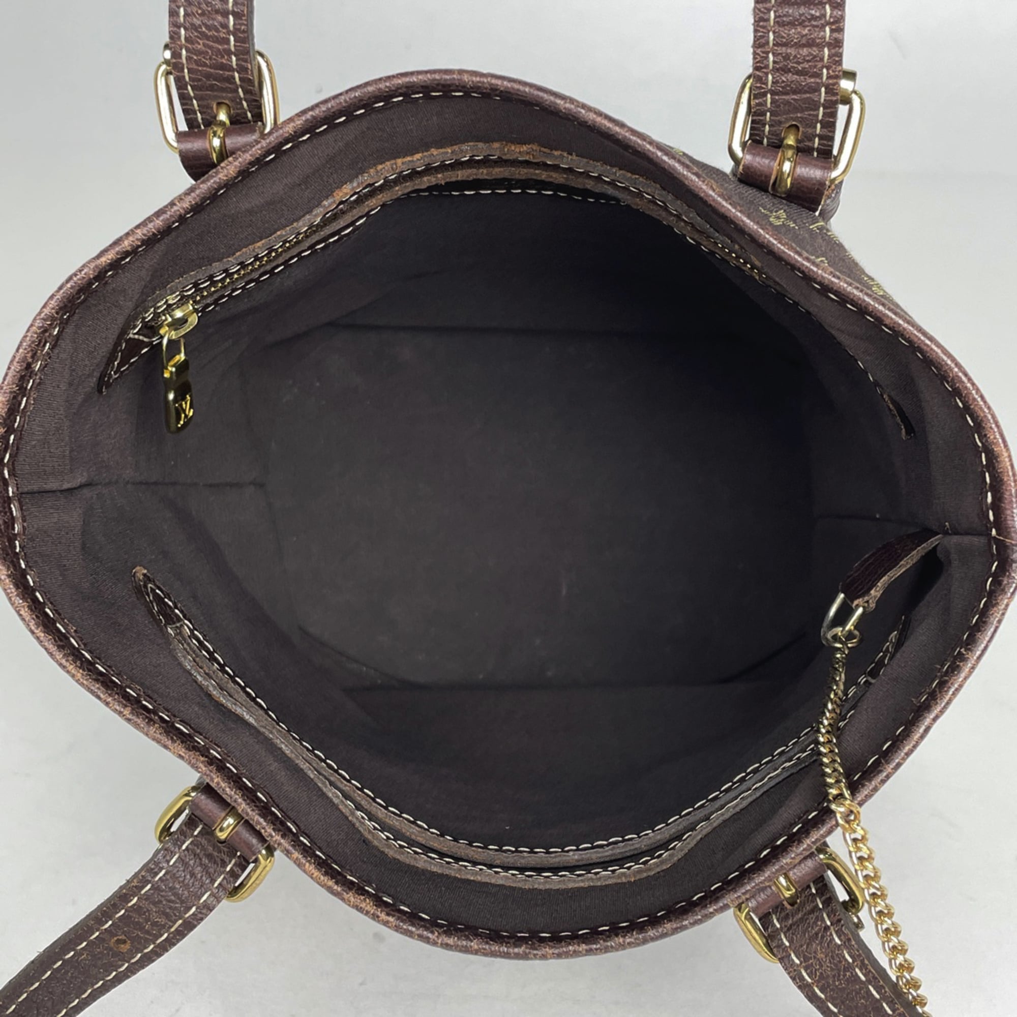 Louis Vuitton Monogram Mini Lin Brown Ebene Monogram Mini Lin Shoulder Bag Tote Bag (Pre-Owned)