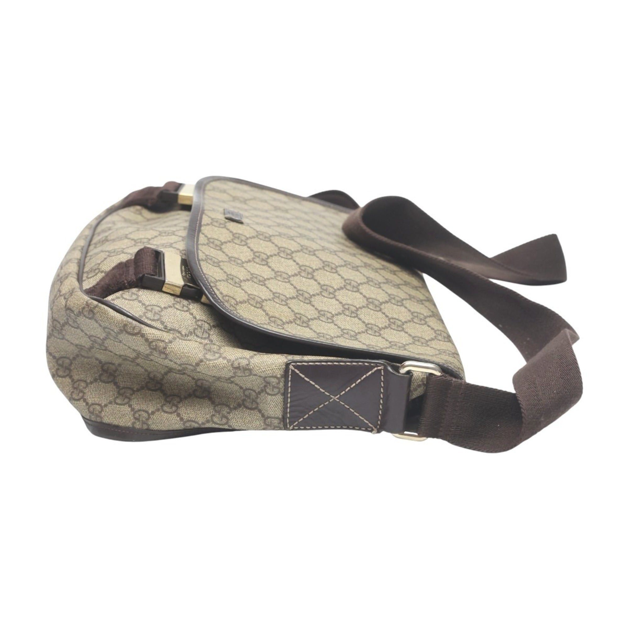 Gucci Brown Gg Plus Shoulder Bag (Pre-Owned)