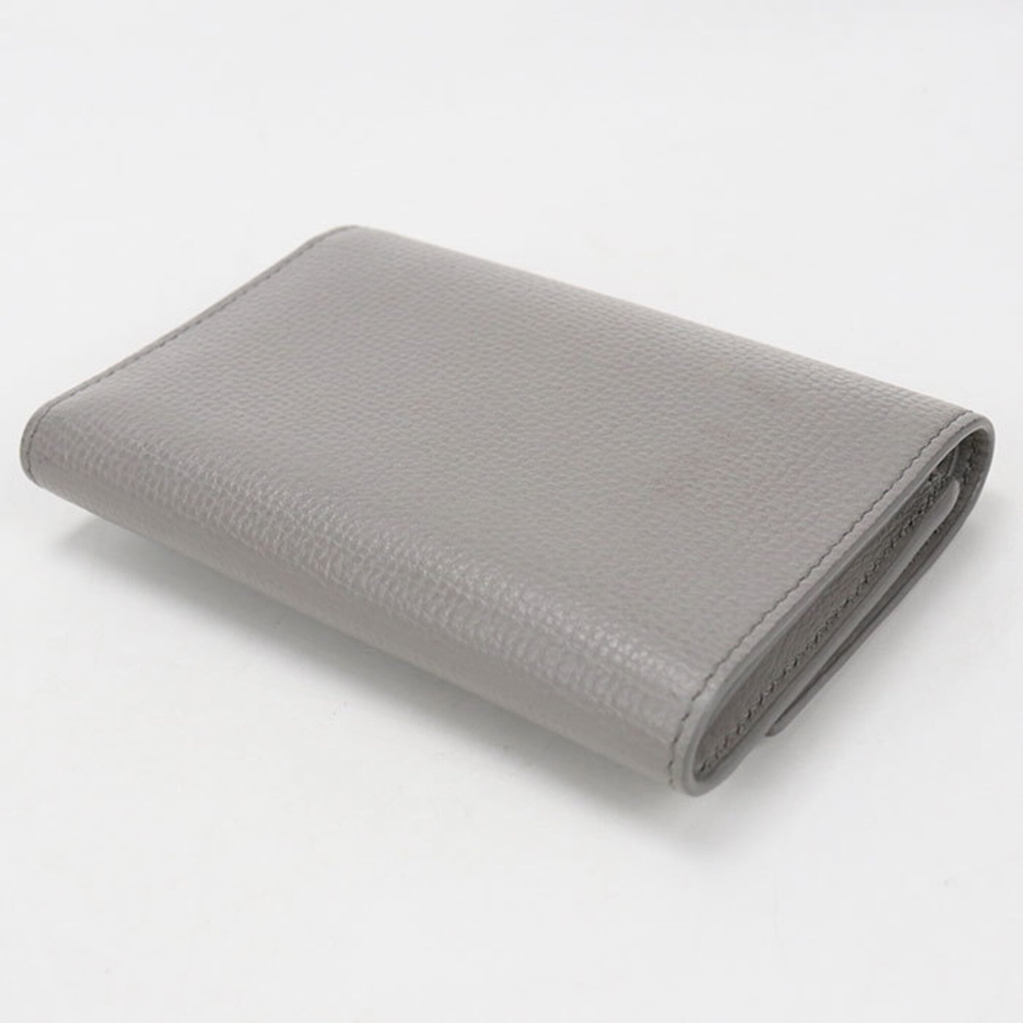 Loewe Gray Leather Wallet (Tri-Fold) (Pre-Owned)