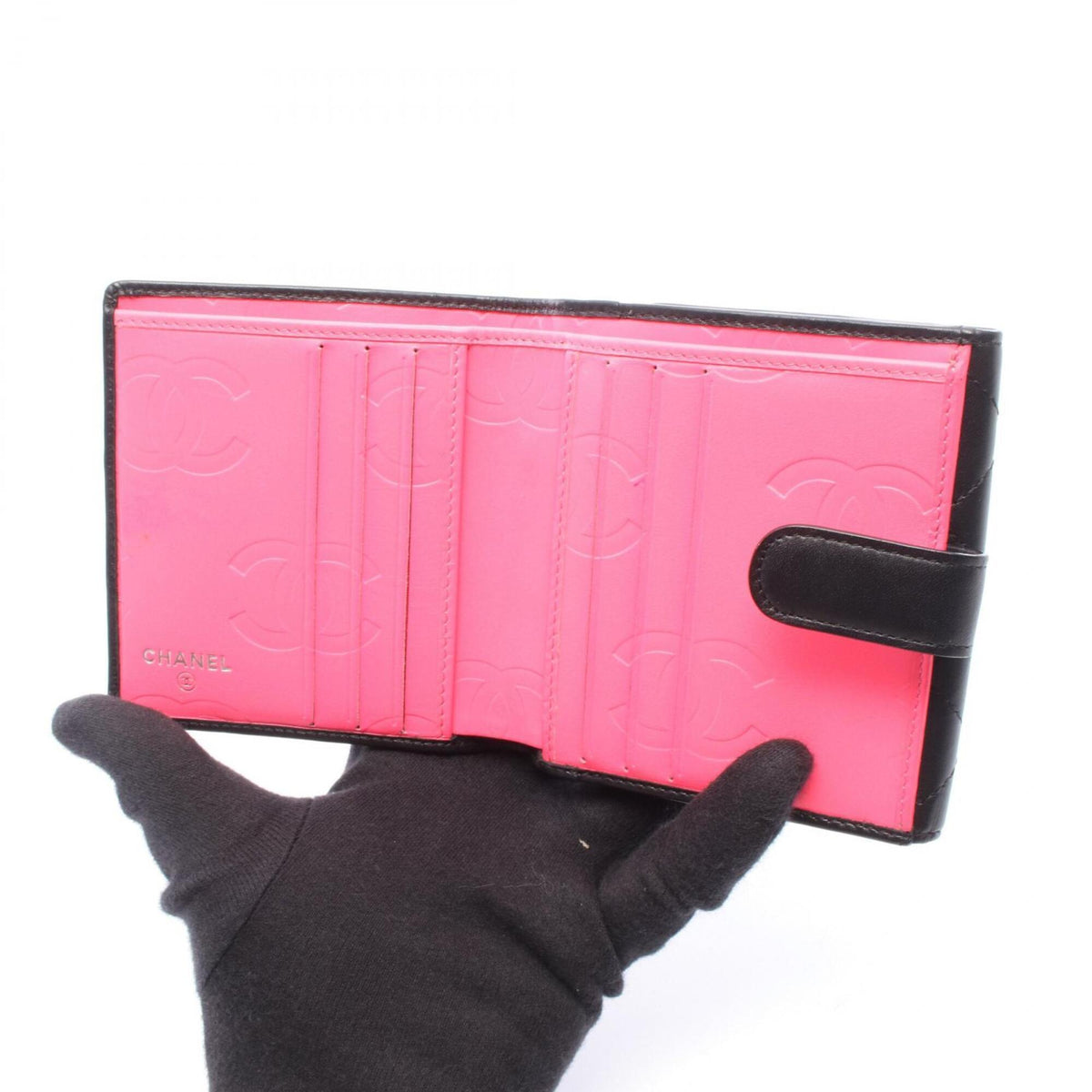 Chanel Black Cambon Ligne Wallet (Bi-Fold) (Pre-Owned)