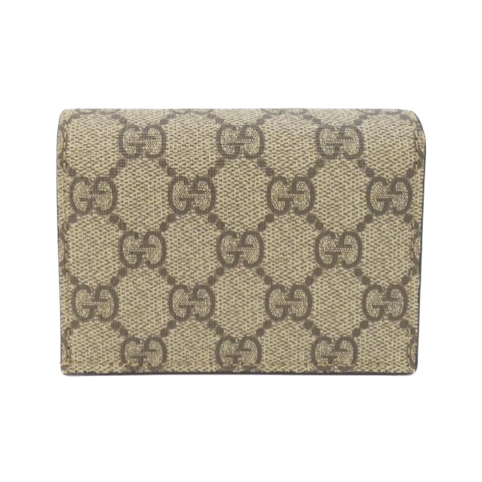 Gucci Beige Gg Supreme Canvas Wallet (Bi-Fold) (Pre-Owned)