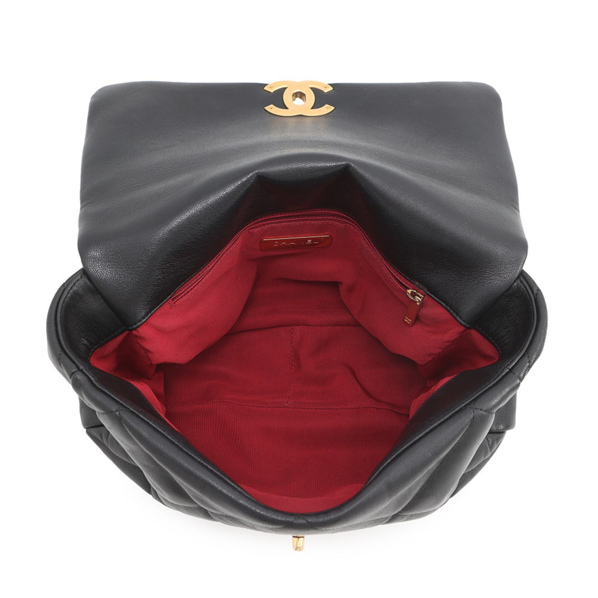 Chanel Black Leather Handbag Shoulder Bag (Pre-Owned)