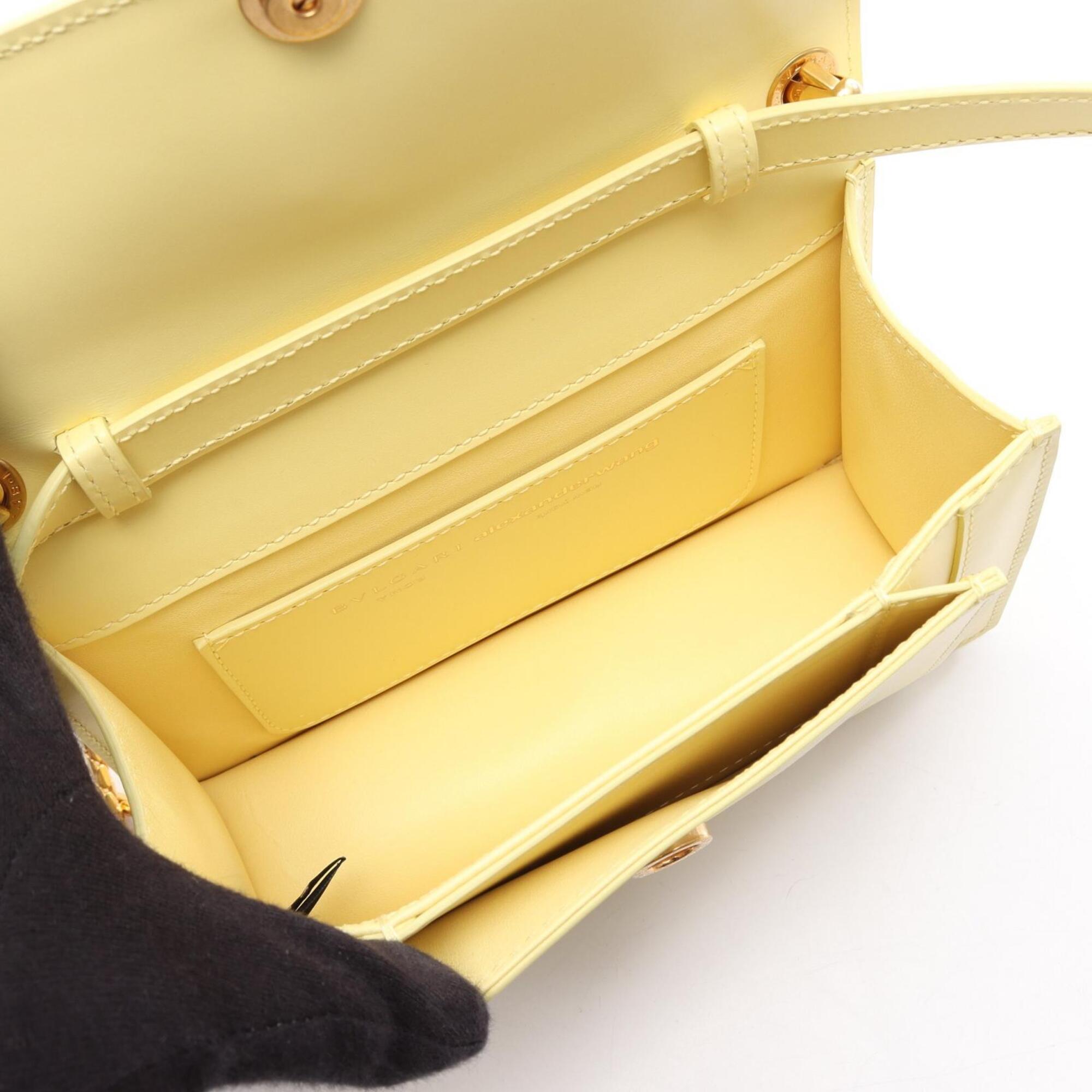 Bvlgari Yellow Leather Handbag (Pre-Owned)