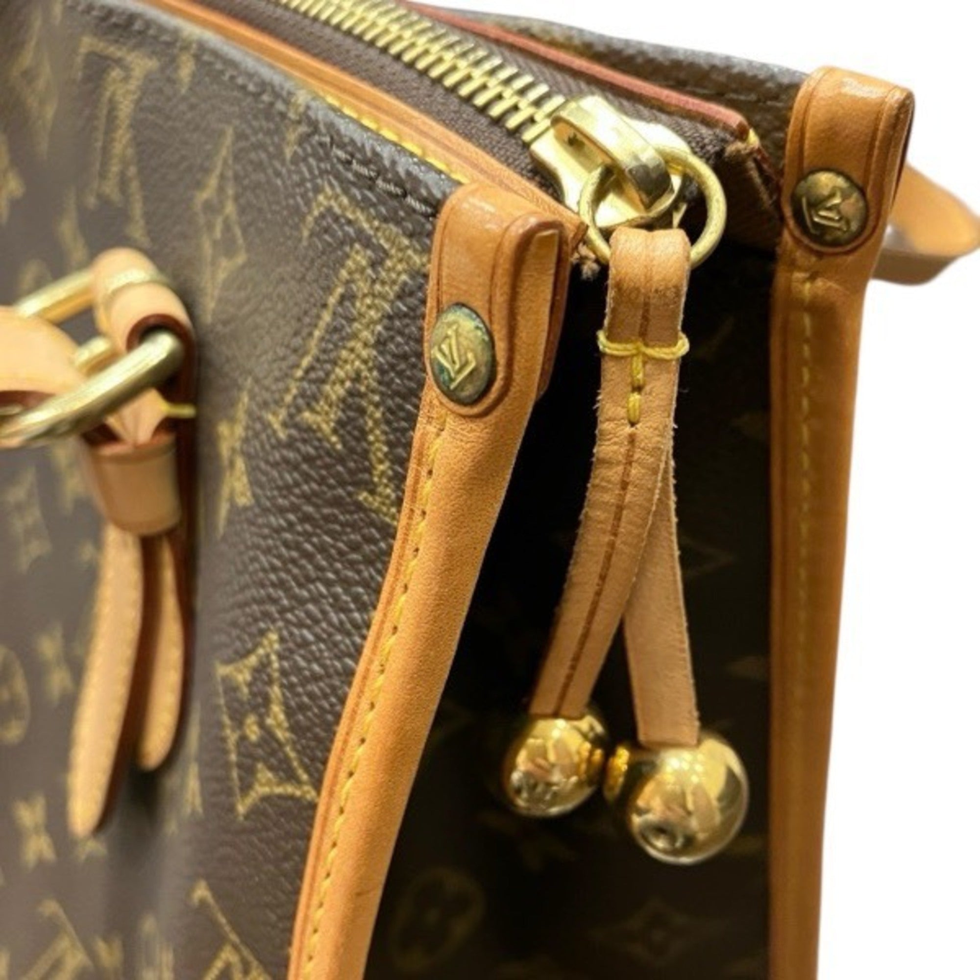 Louis Vuitton Brown Monogram Shoulder Bag Tote Bag (Pre-Owned)