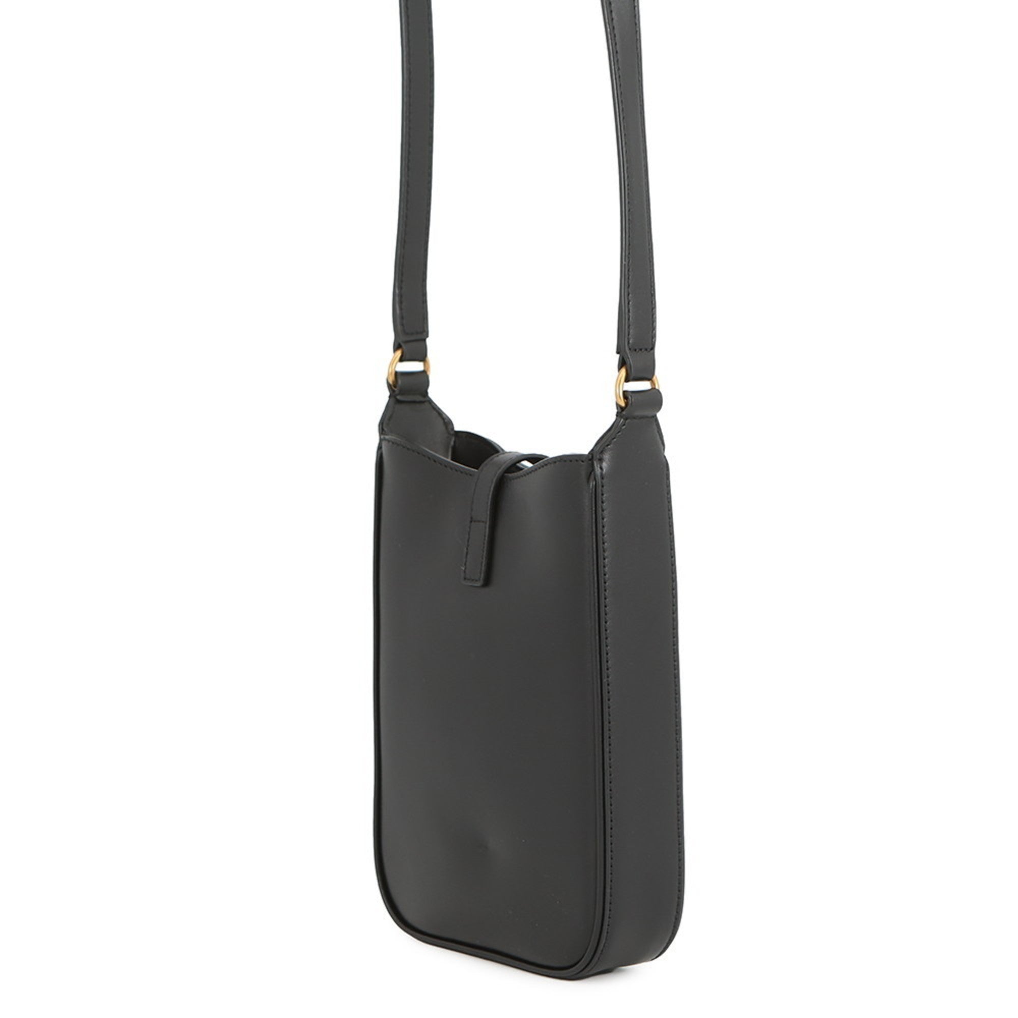 Yves Saint Laurent Black Leather Shoulder Bag (Pre-Owned)