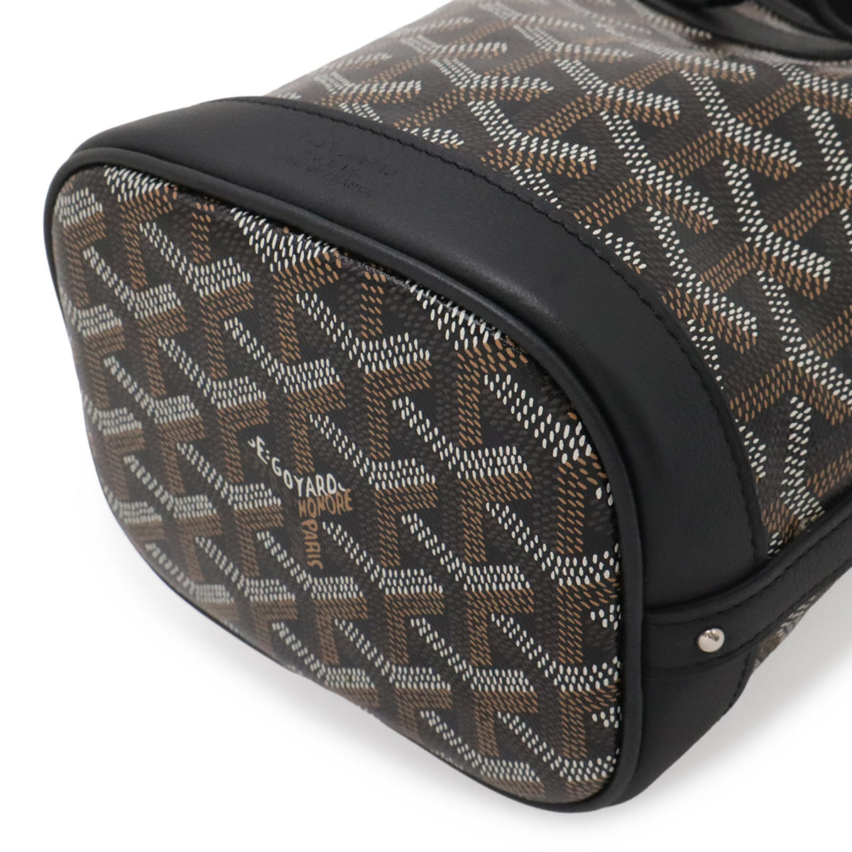 Goyard Black Brown White Coated Canvas Handbag Shoulder Bag (Pre-Owned)