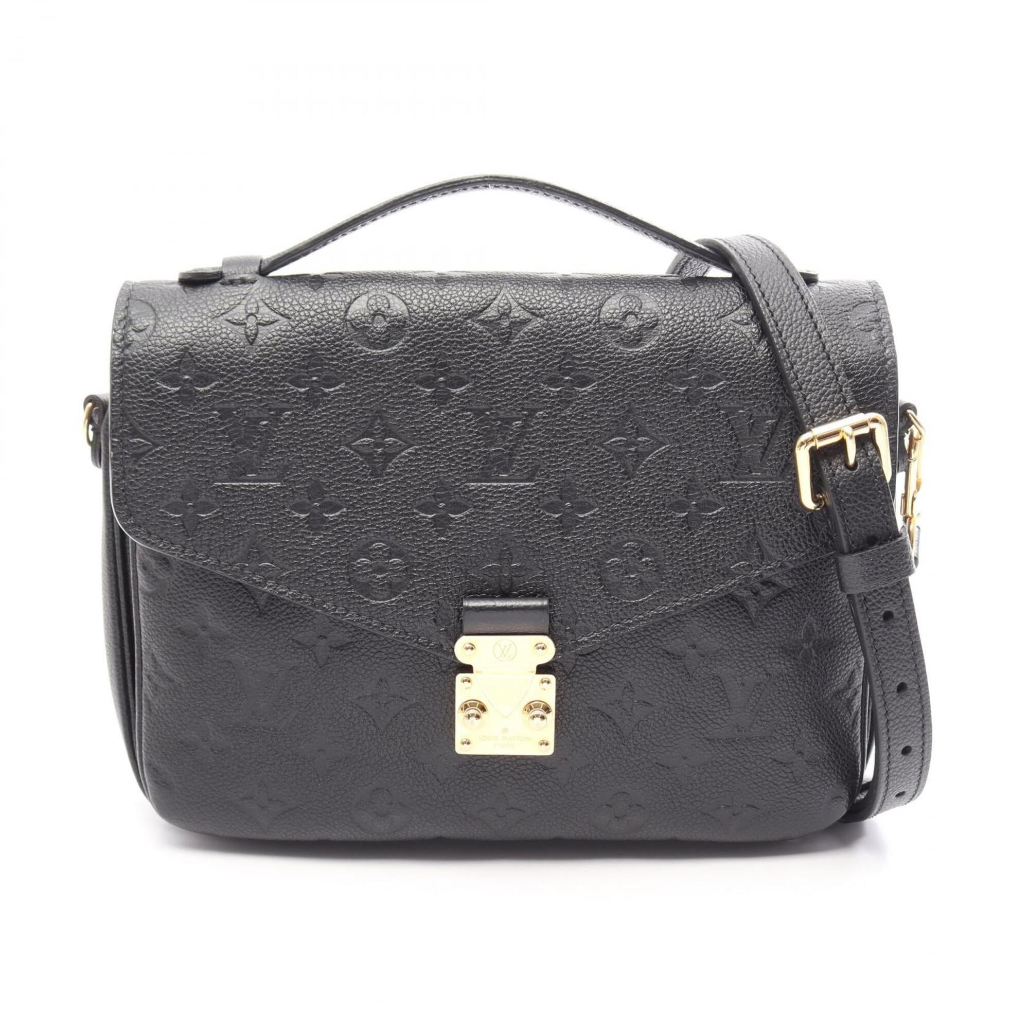 Louis Vuitton Black Monogram Empreinte Leather Handbag Pochette (Pre-Owned)