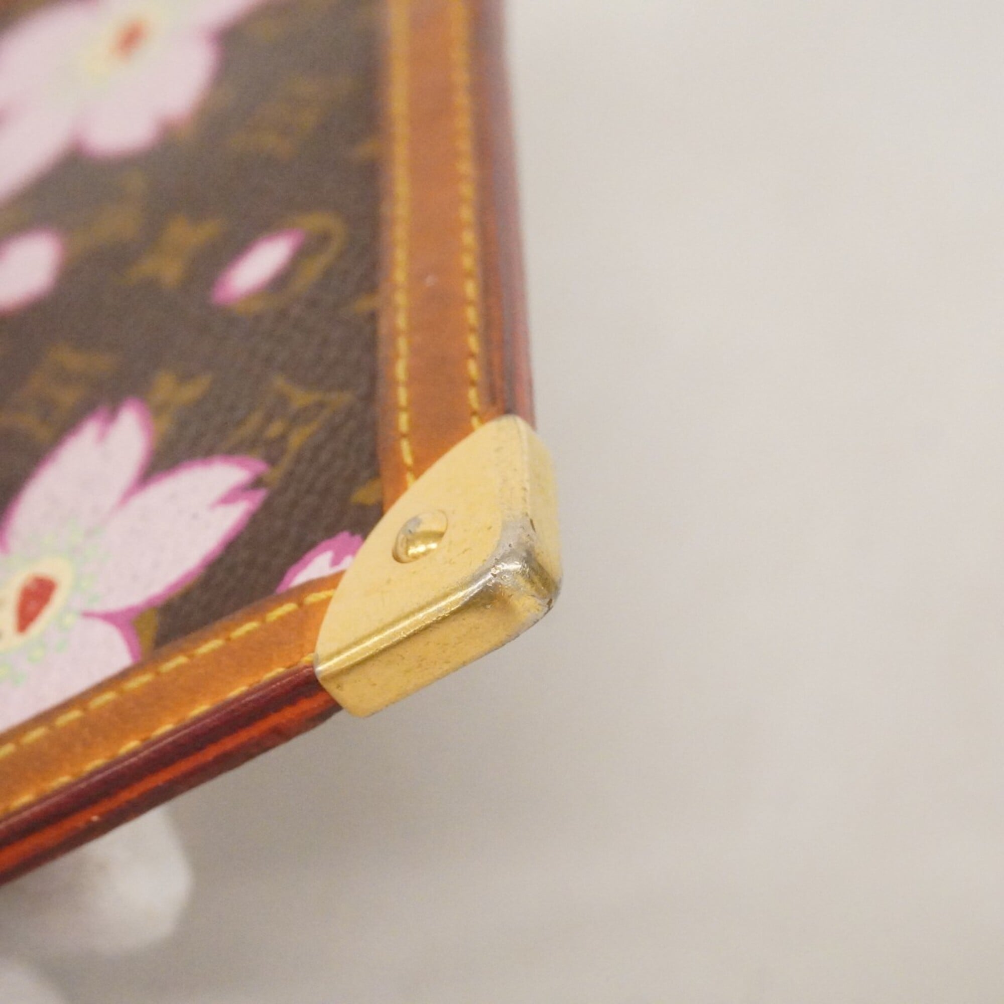Louis Vuitton Brown Pink Coin Purse/Coin Case (Pre-Owned)