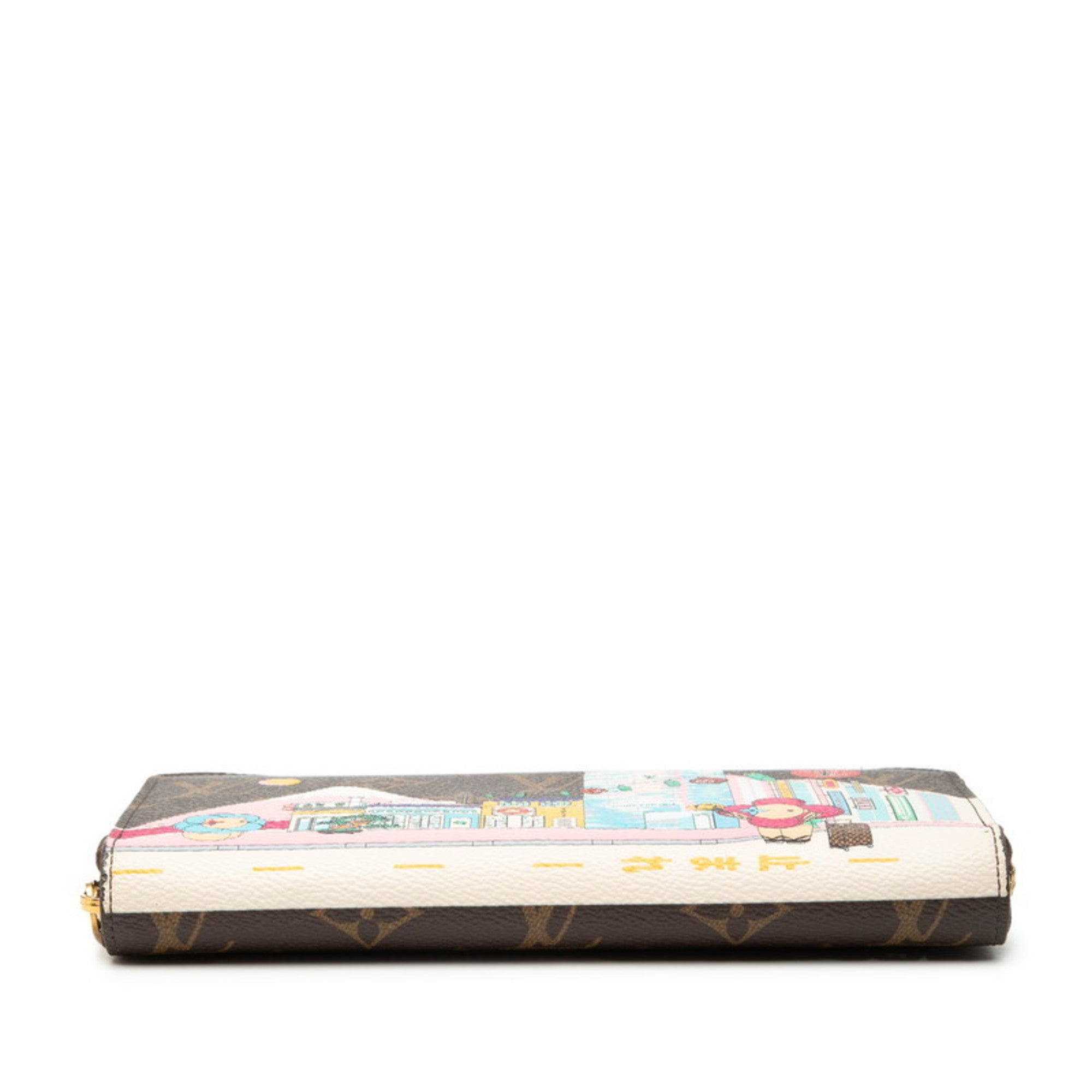Louis Vuitton Brown Monogram Multi-Color Monogram Long Wallet (Bi-Fold) (Pre-Owned)