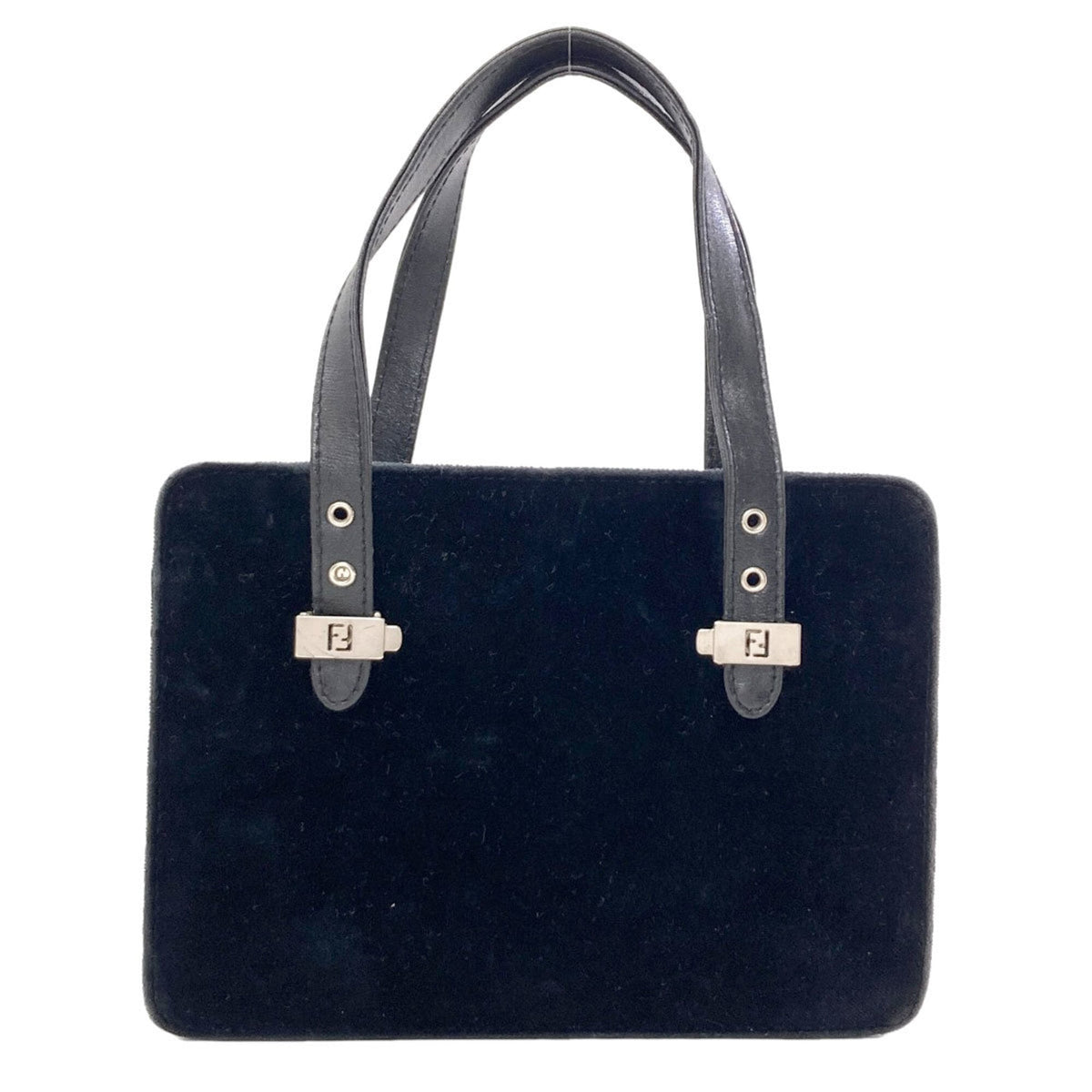 Fendi Black Suede Handbag (Pre-Owned)