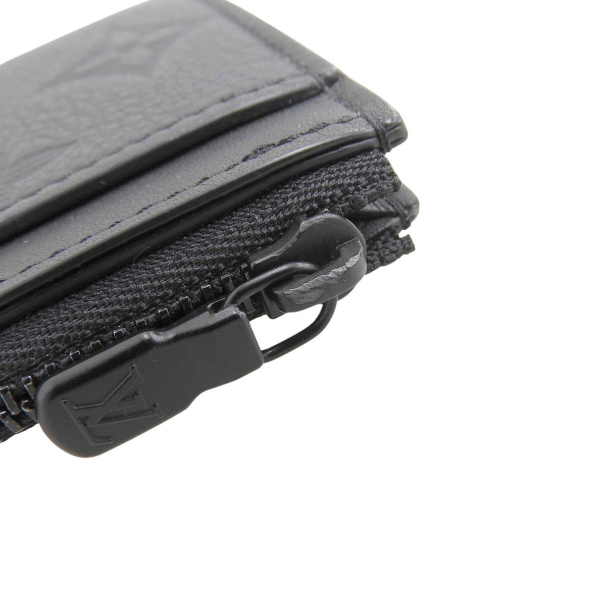 Louis Vuitton Black Noir Monogram Shadow Coin Purse/Coin Case (Pre-Owned)