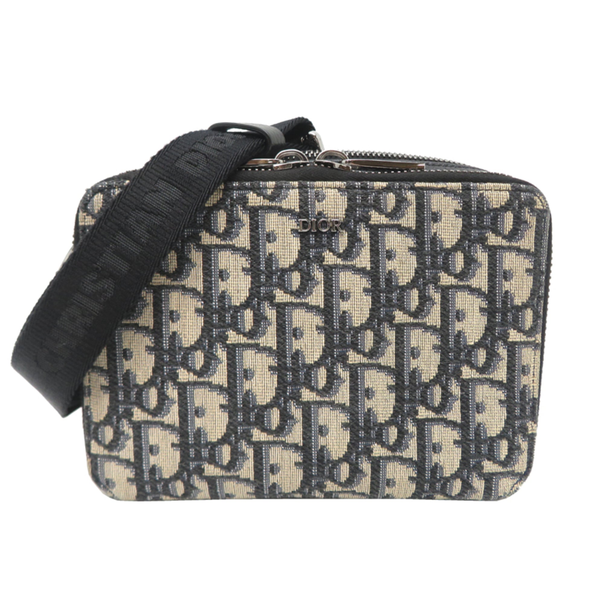 Christian Dior Black Fabric Leather Shoulder Bag (Pre-Owned)