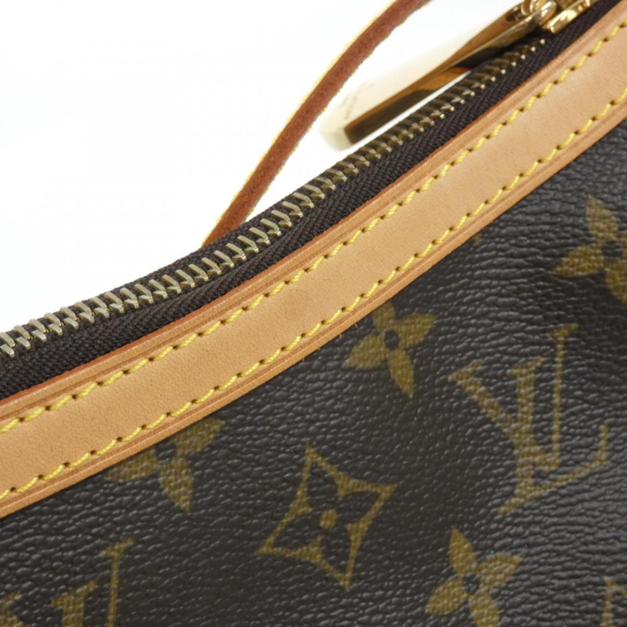 Louis Vuitton Marron Coated Canvas Shoulder Bag (Pre-Owned)