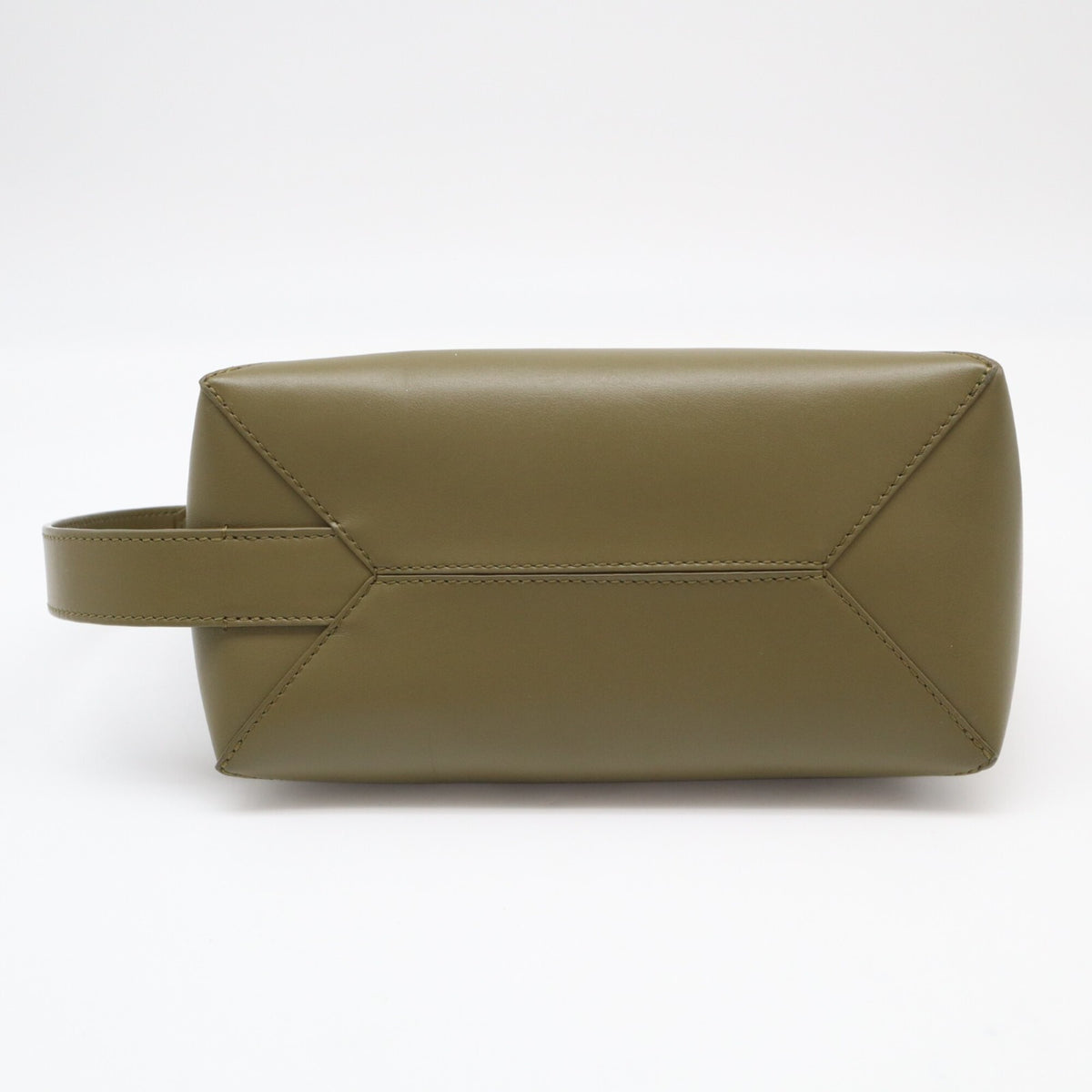 Loewe Puzzle Khaki Leather Clutch Bag (Pre-Owned)