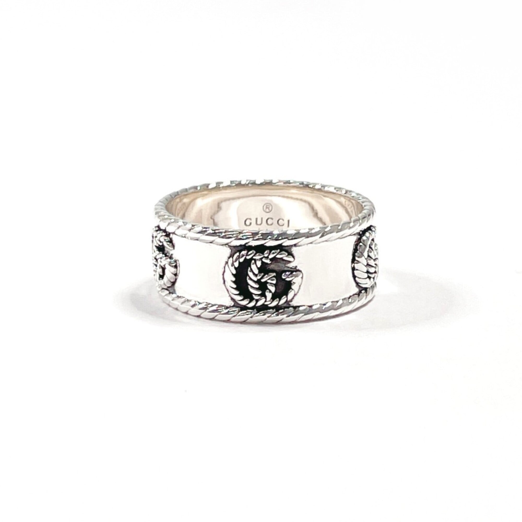 Gucci Silver Silver 925 Band Ring (Pre-Owned)