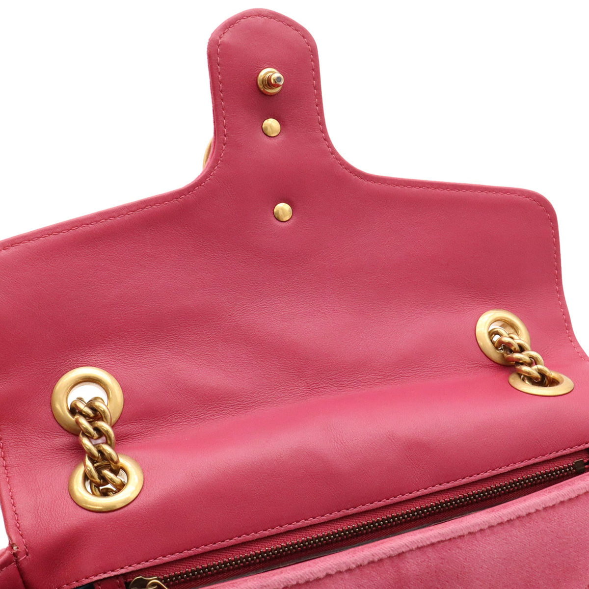 Gucci Pink Suede Pochette Shoulder Bag (Pre-Owned)