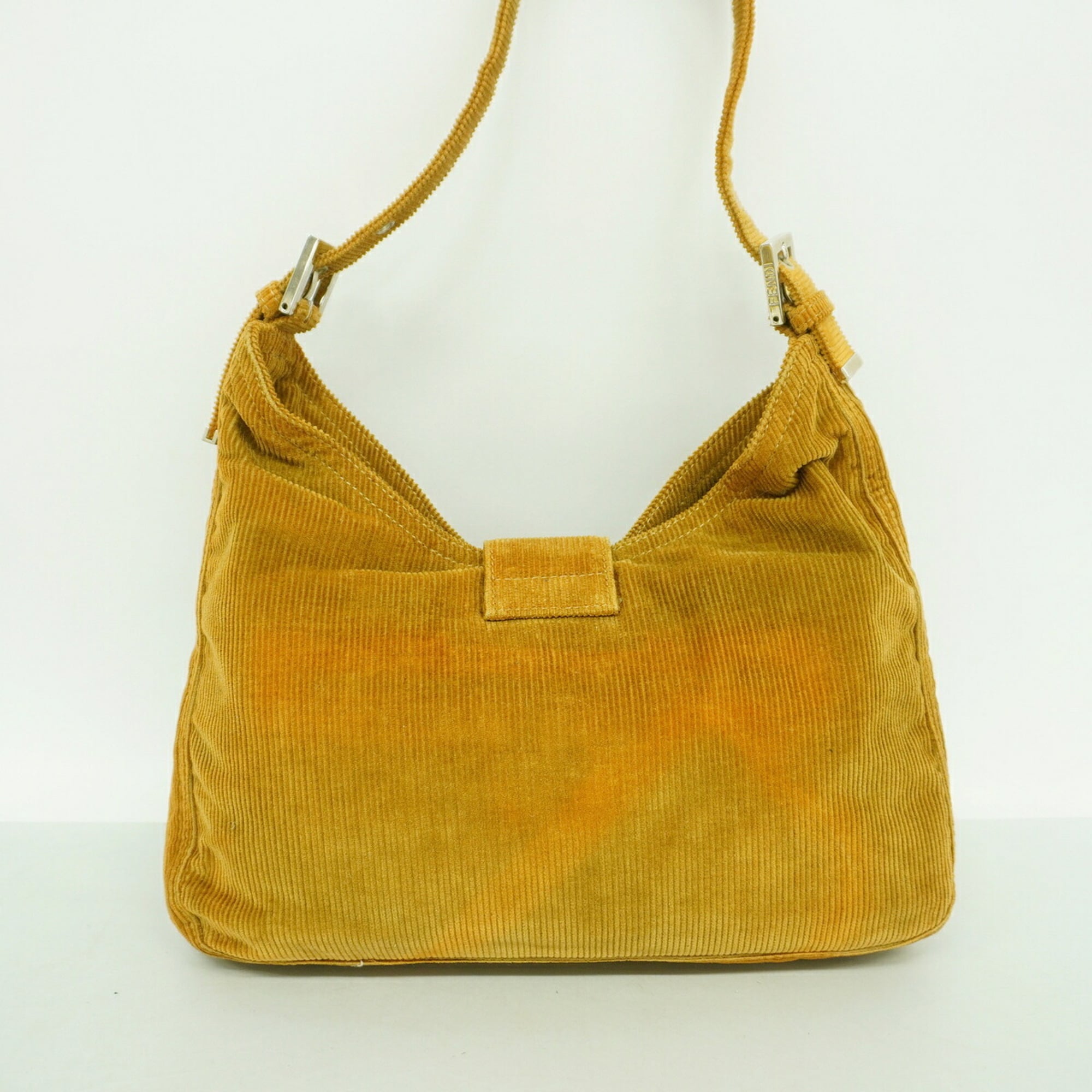 Fendi Ochre Cord Handbag (Pre-Owned)