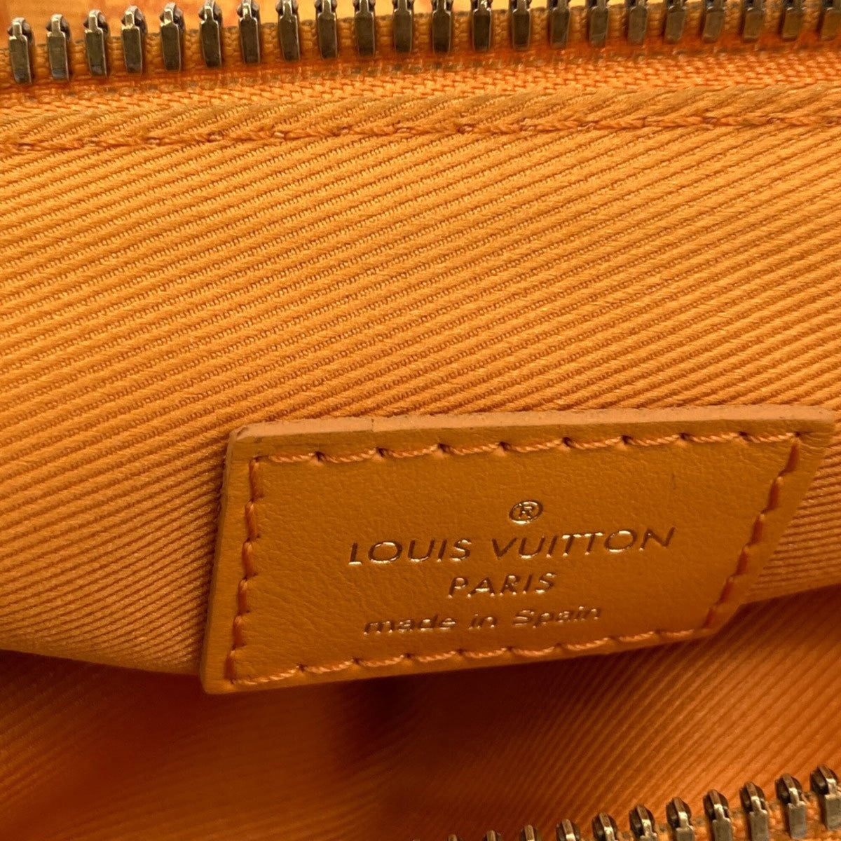 Louis Vuitton Monogram Denim Gray Orange Canvas Monogram Monogram Denim Shoulder Bag (Pre-Owned)