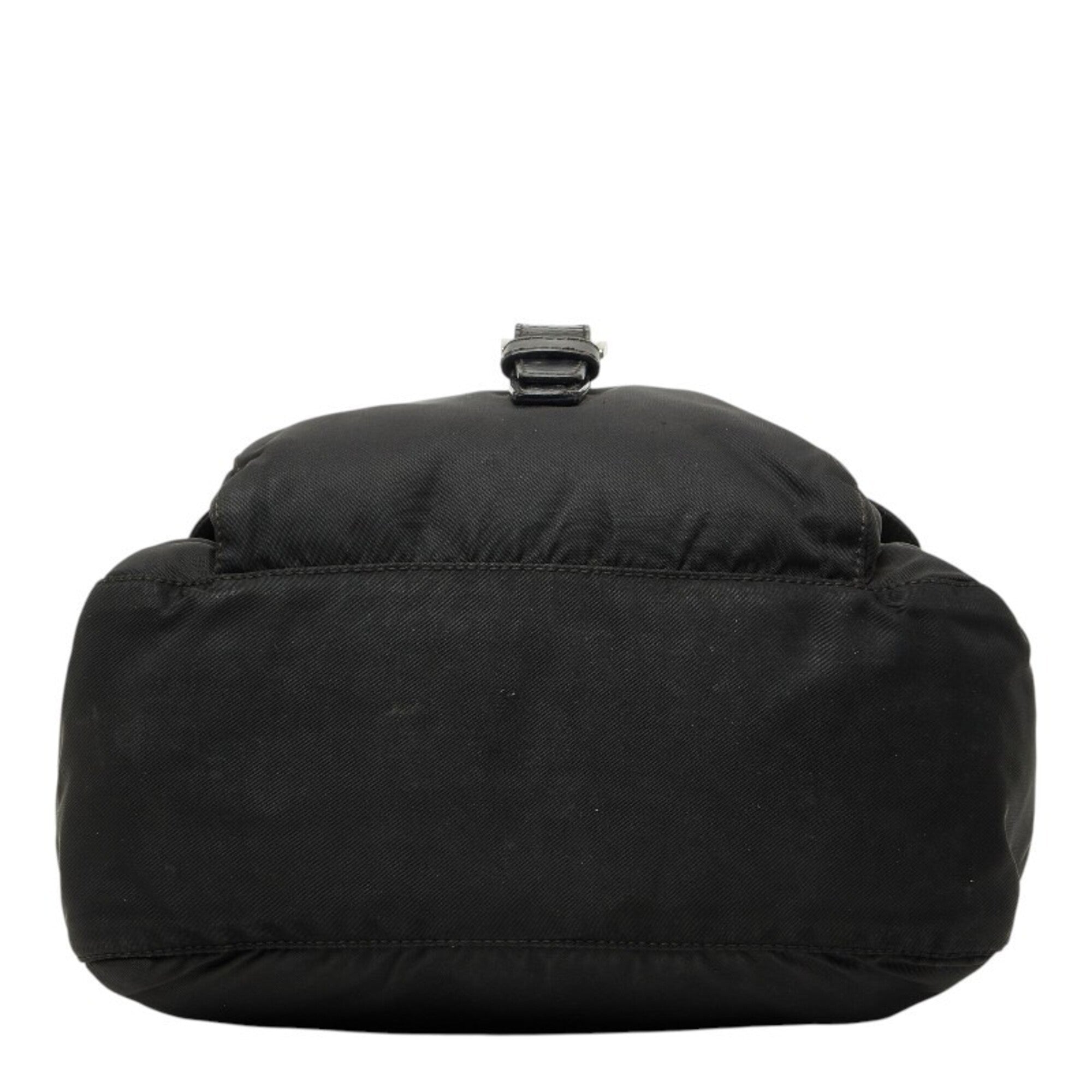 Prada Black Nylon Leather Shoulder Bag (Pre-Owned)